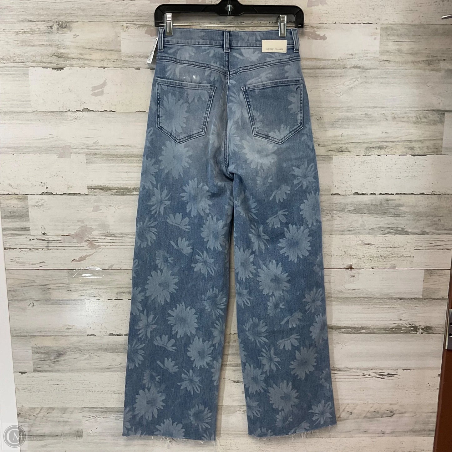 Jeans Wide Leg By Current/elliott In Blue Denim, Size: 2