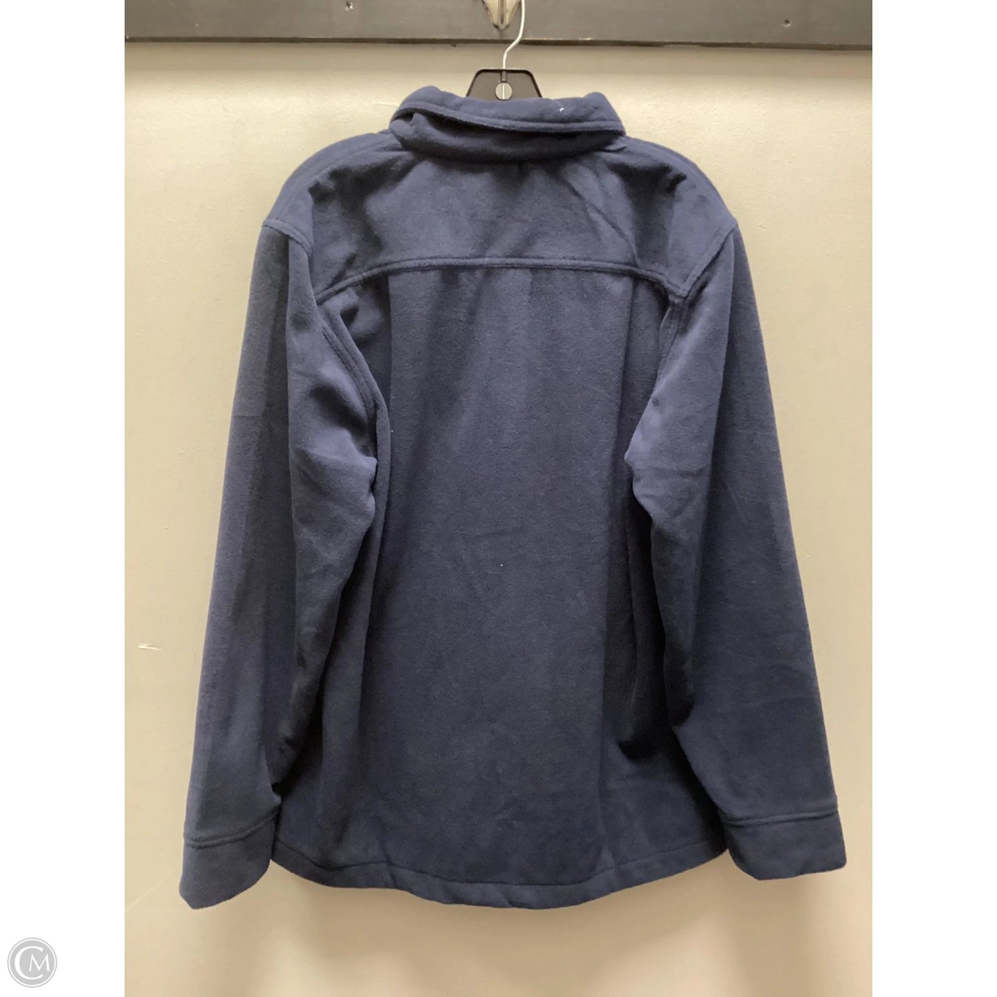 Jacket Shirt By Cotton & Co In Blue, Size: L