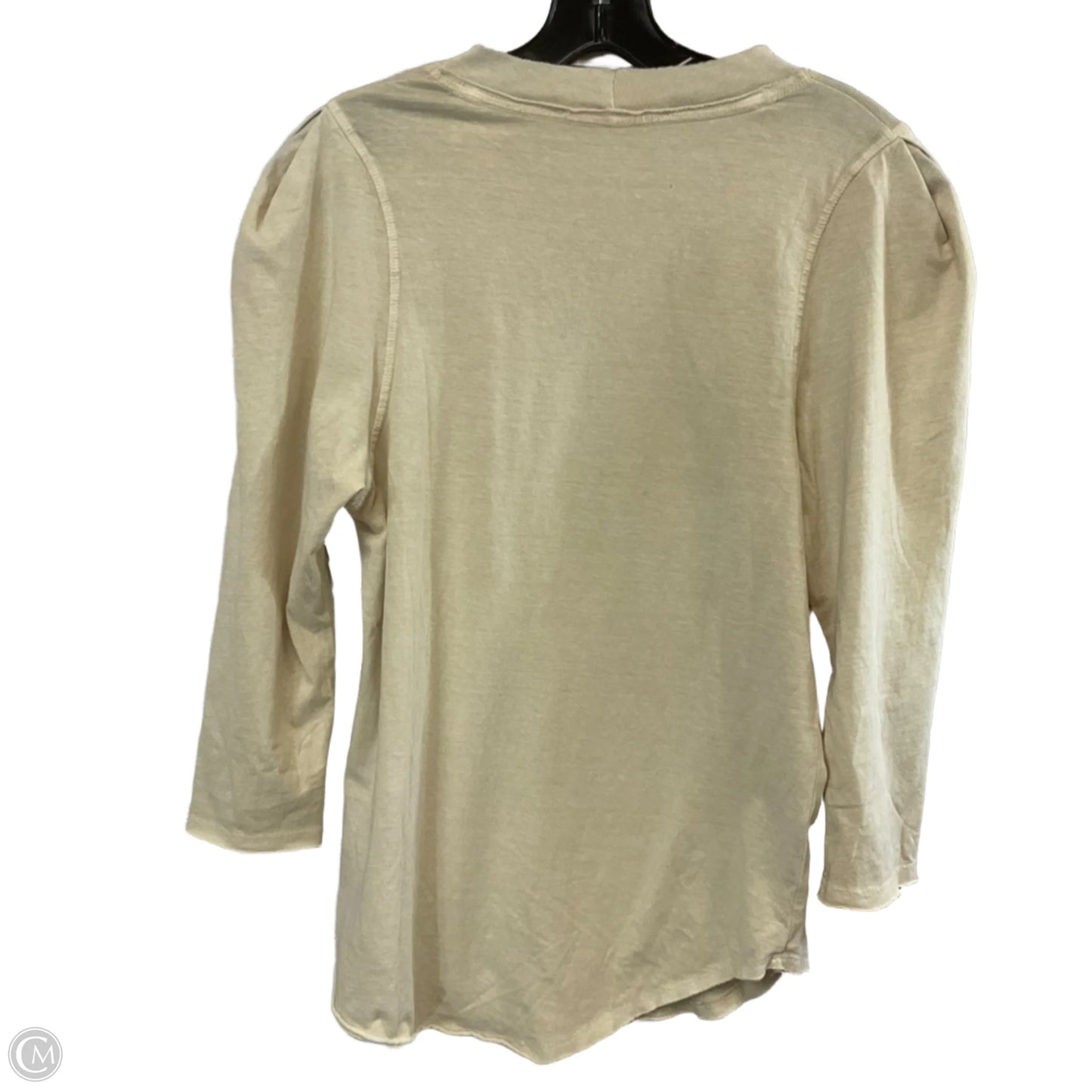 Top 3/4 Sleeve By We The Free In Cream, Size: M