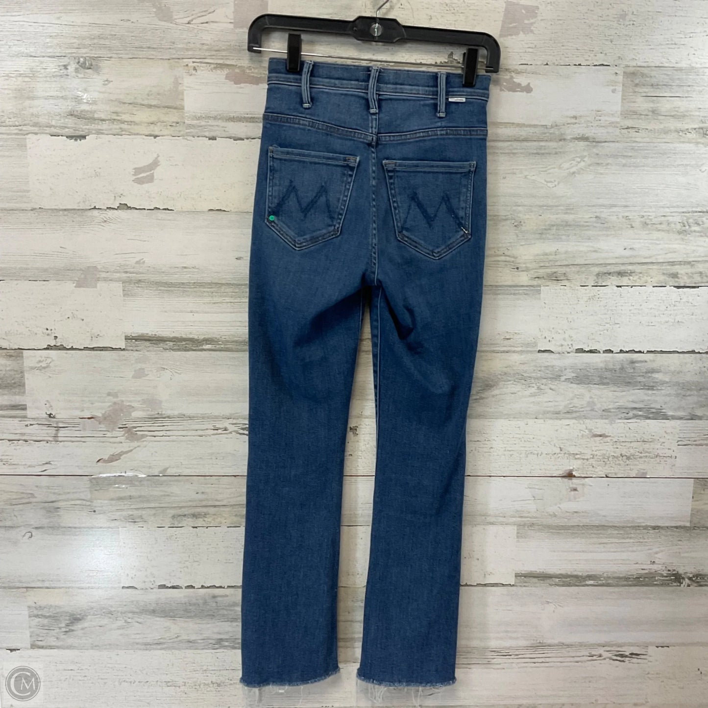 Jeans Straight By Mother Jeans In Blue Denim, Size: 0