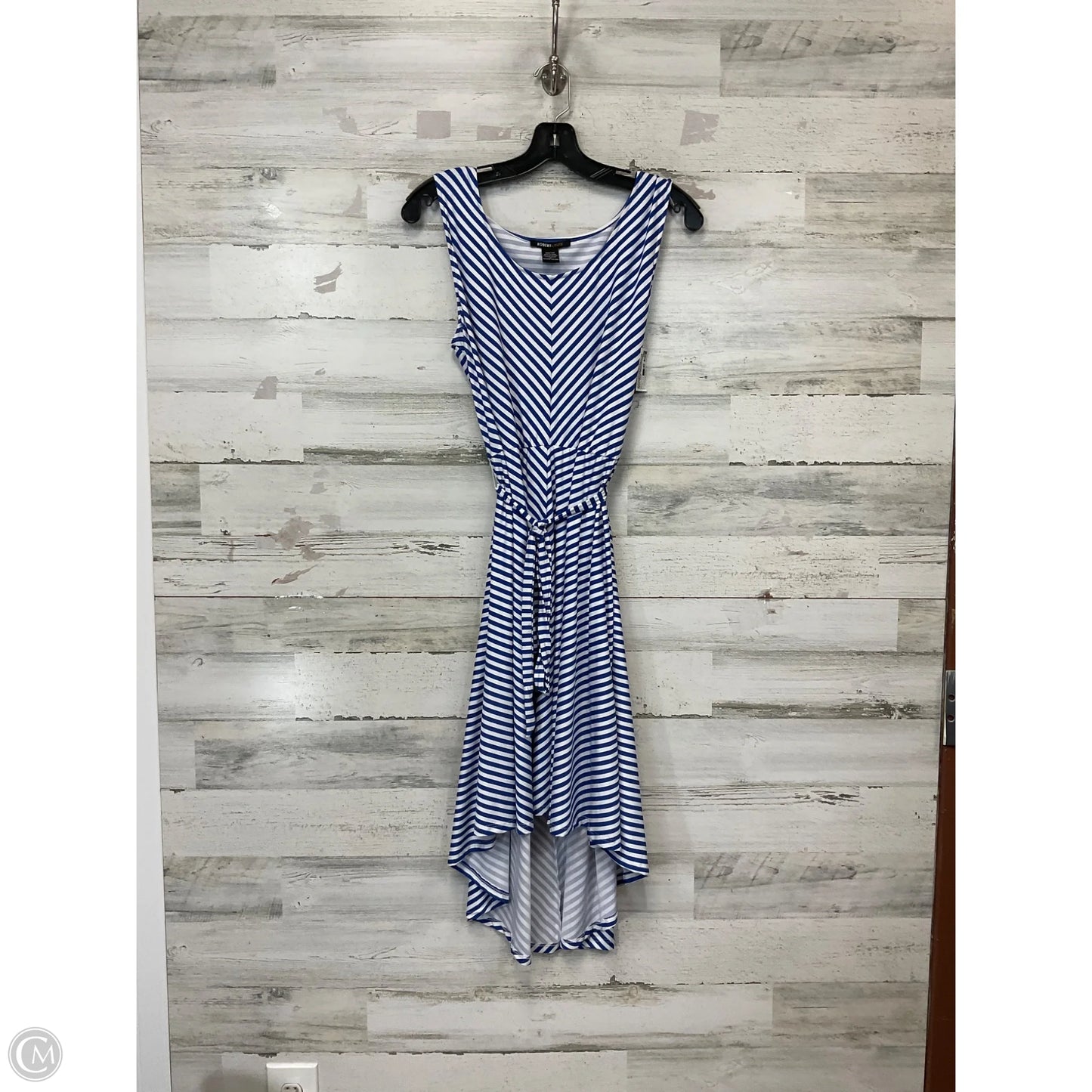 Dress Casual Short By Robert Louis In Blue & White, Size: L
