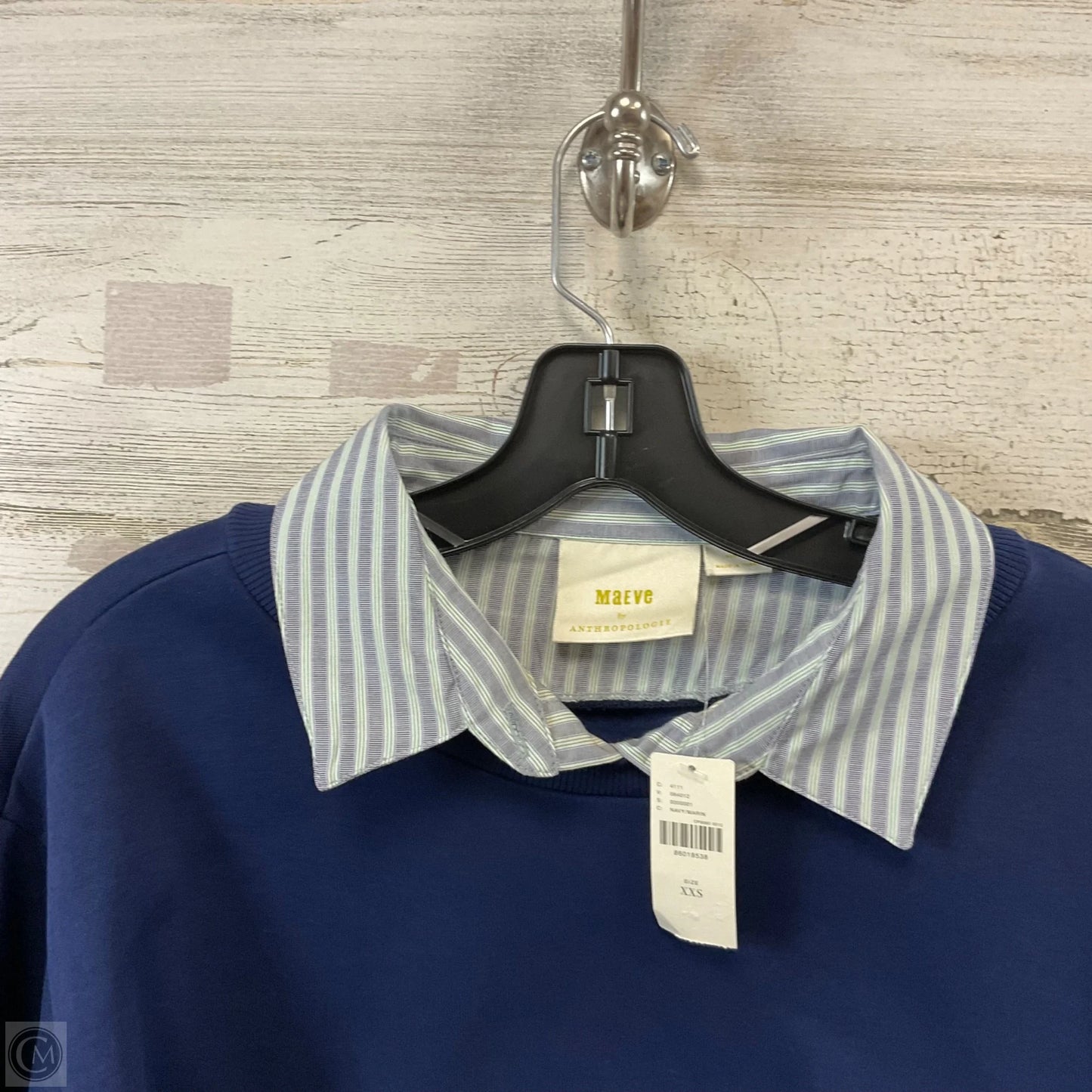 Top Long Sleeve By Maeve In Blue, Size: XXS