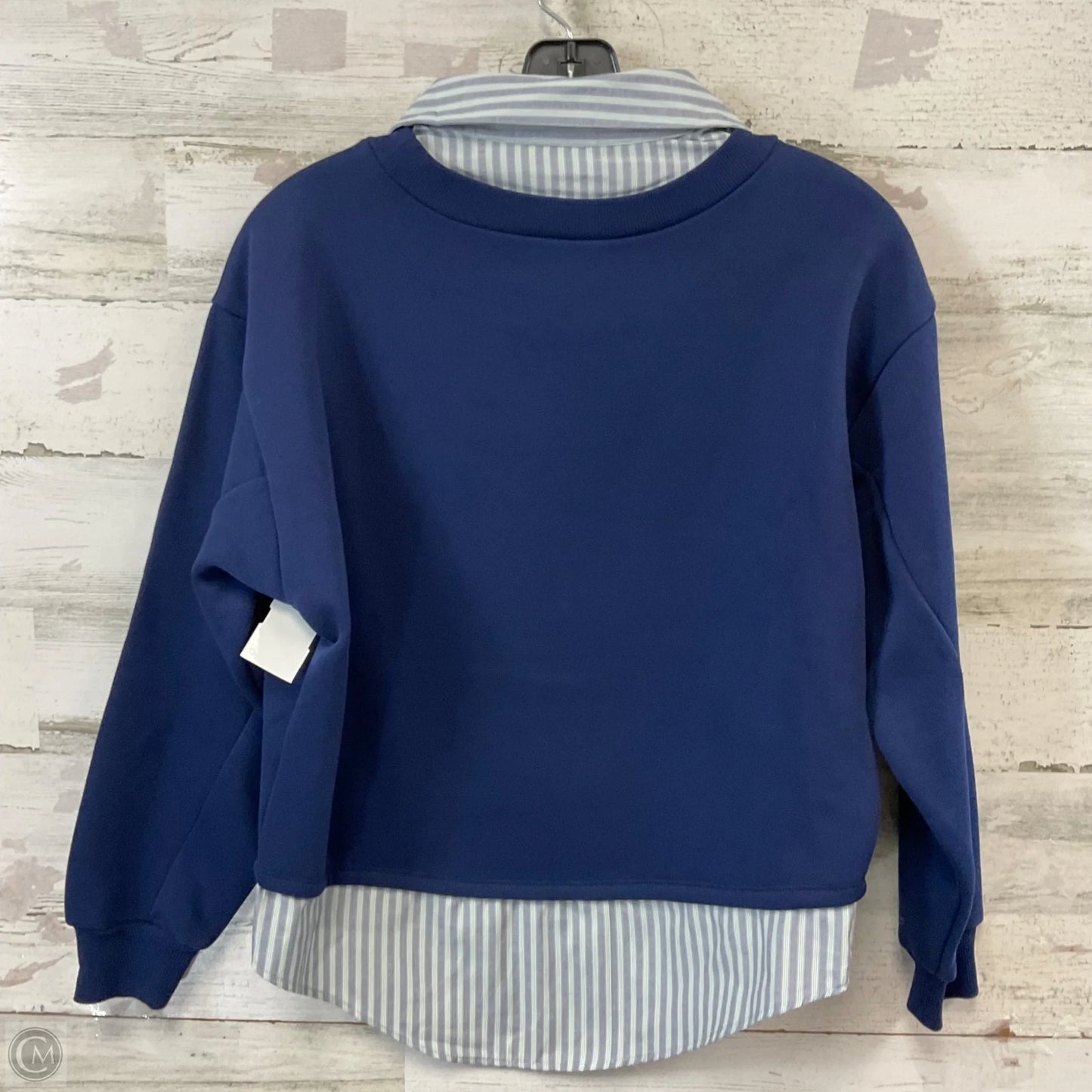Top Long Sleeve By Maeve In Blue, Size: XXS