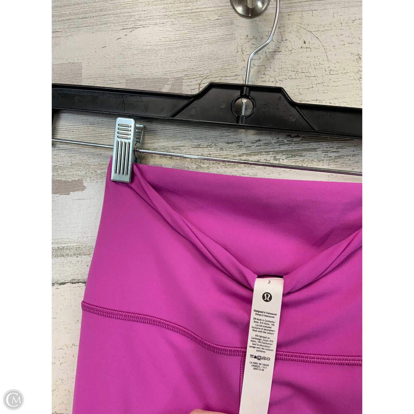 Athletic Leggings By Lululemon In Purple, Size: Xs