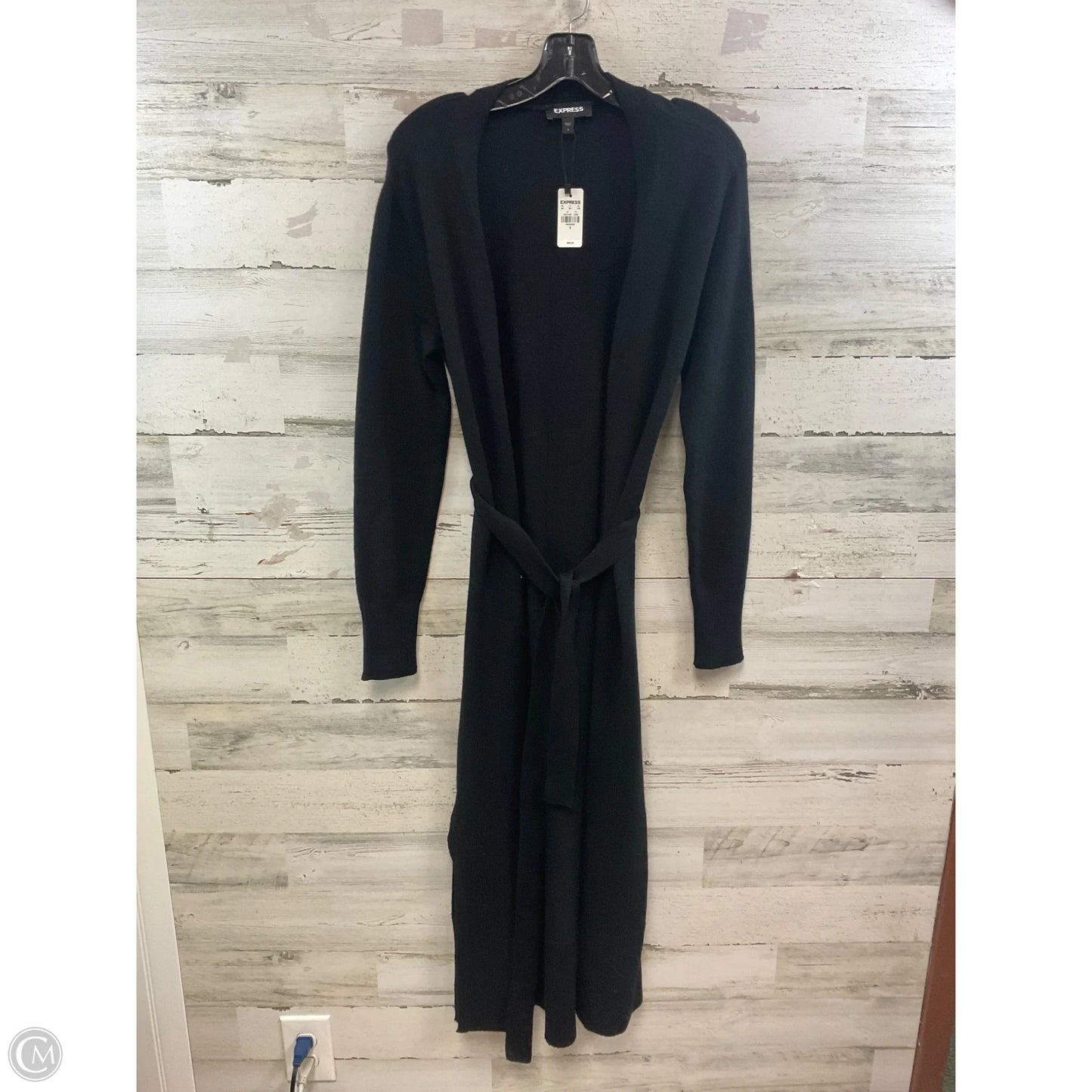 Sweater Cardigan By Express In Black, Size: S
