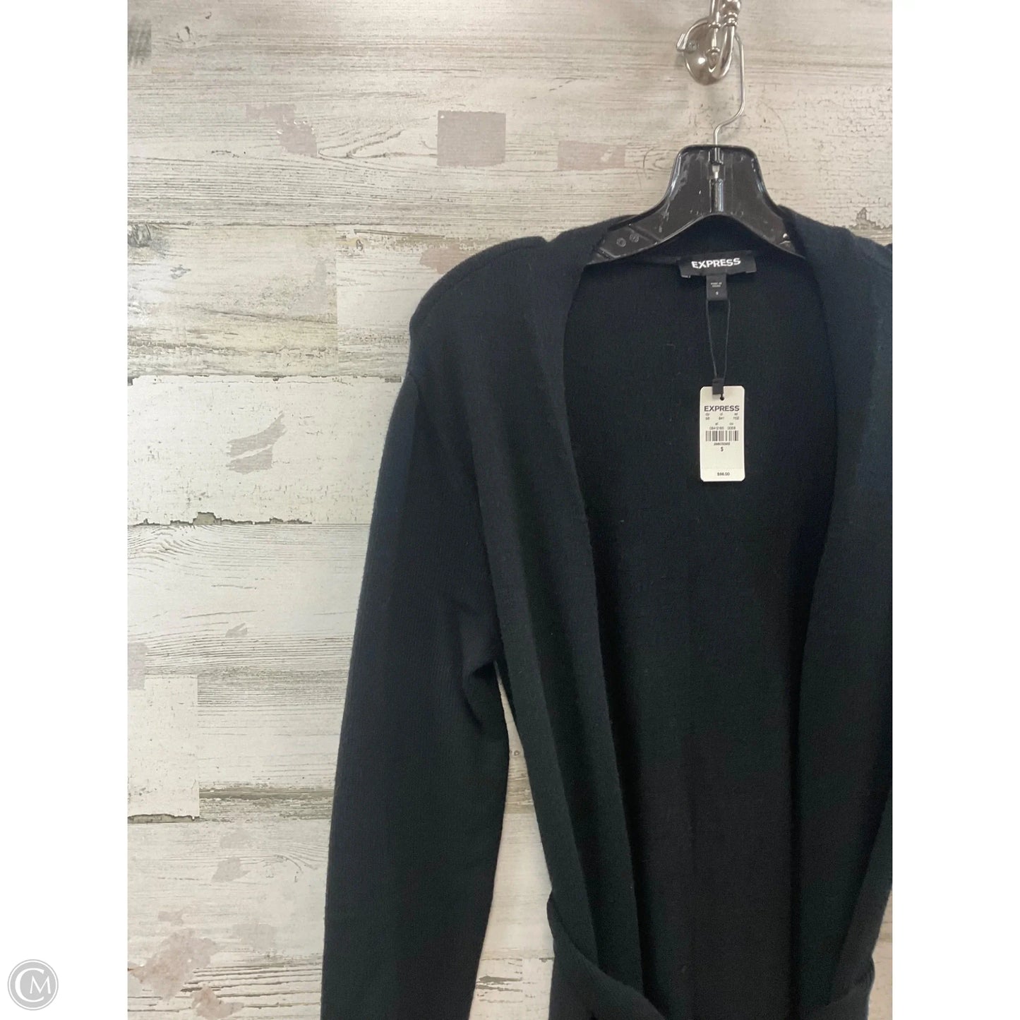 Sweater Cardigan By Express In Black, Size: S