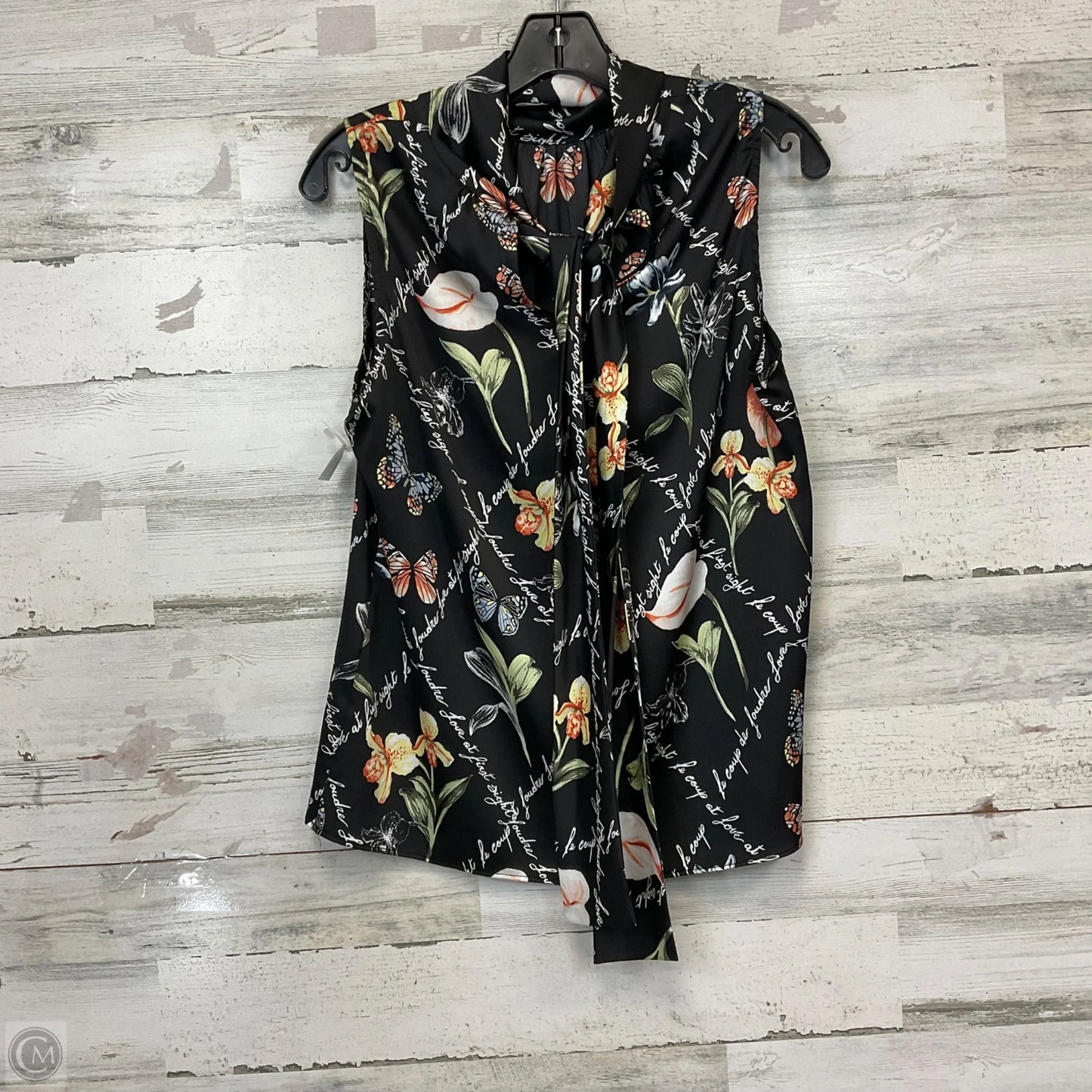 Blouse Sleeveless By White House Black Market In Black, Size: S