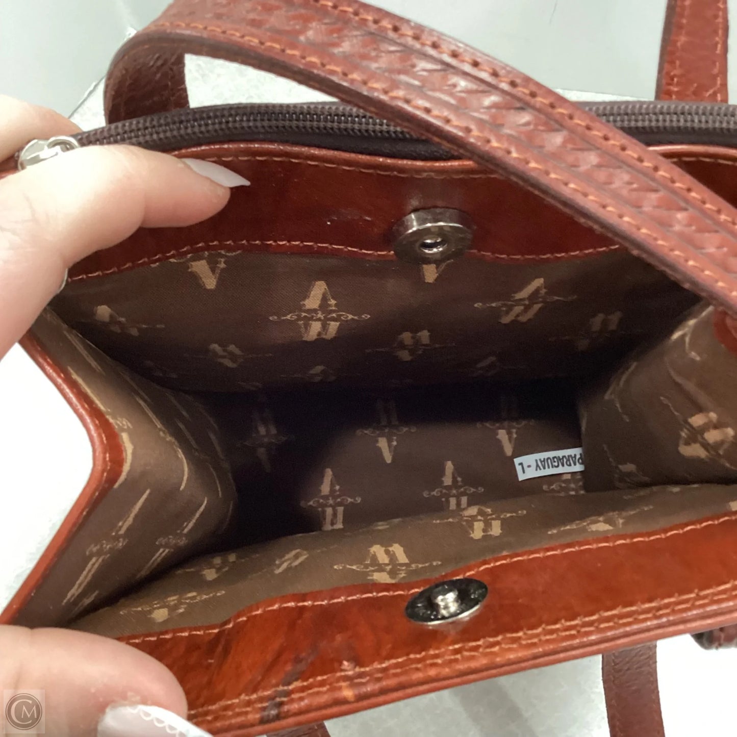 Handbag Leather By American West, Size: Medium