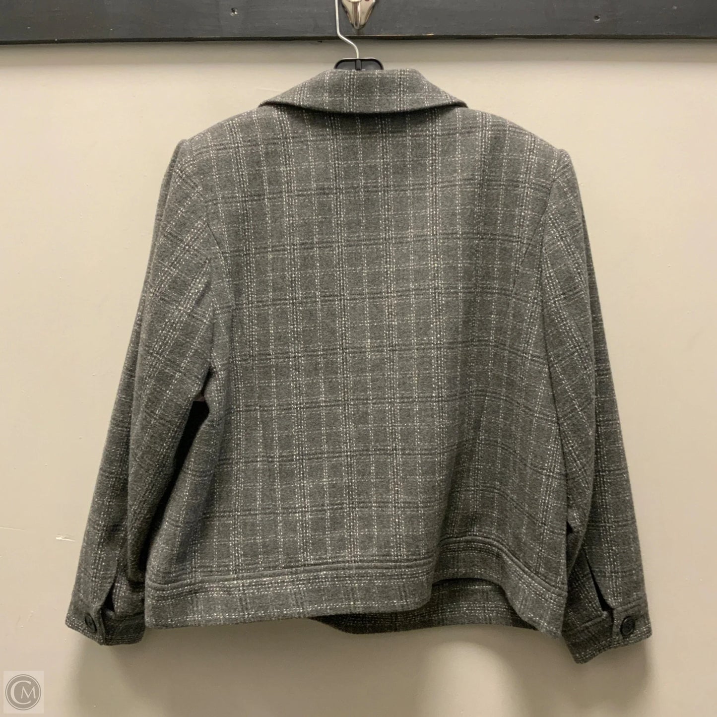 Blazer By Calvin Klein In Grey, Size: 14