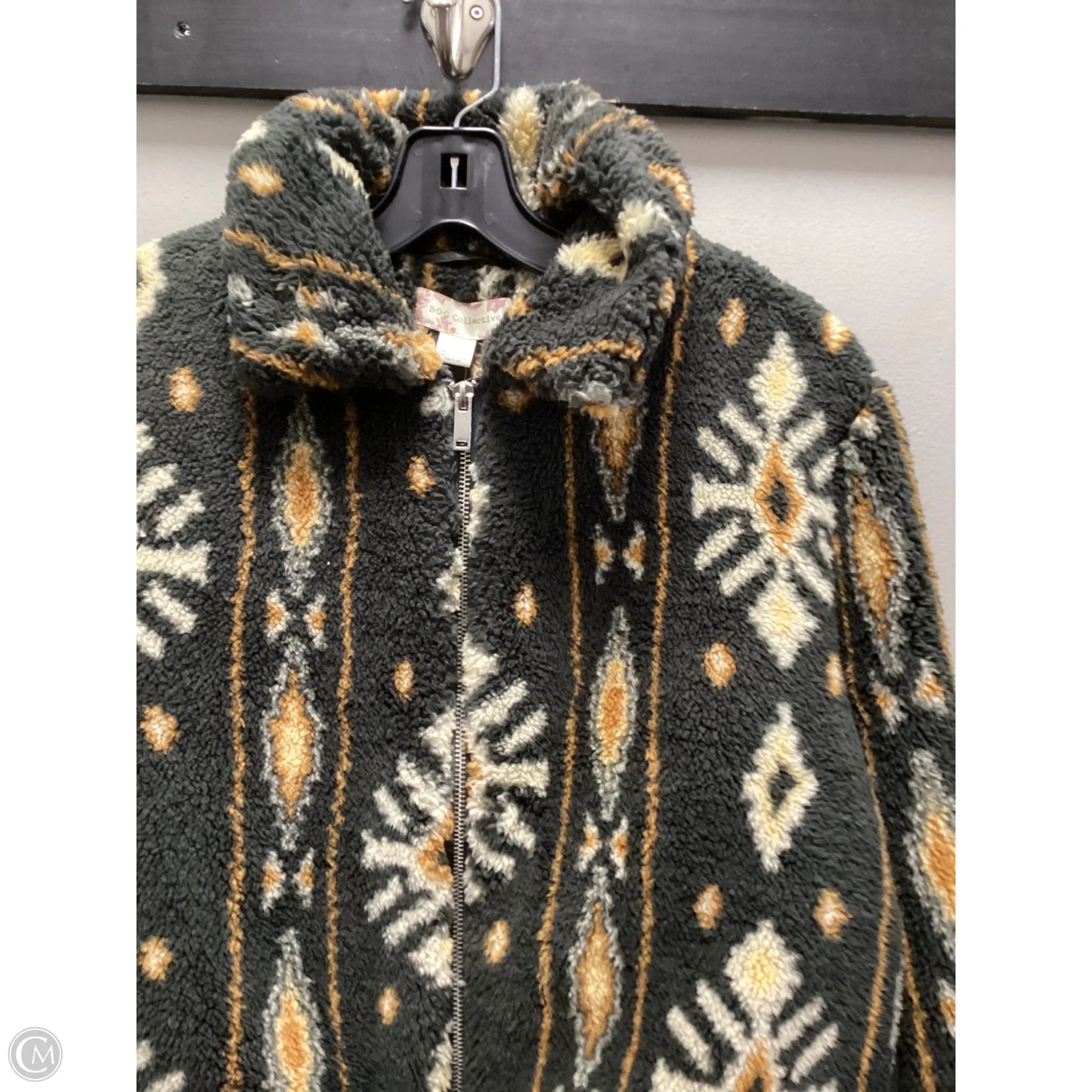 Jacket Fleece By Bog Collective In Green, Size: L