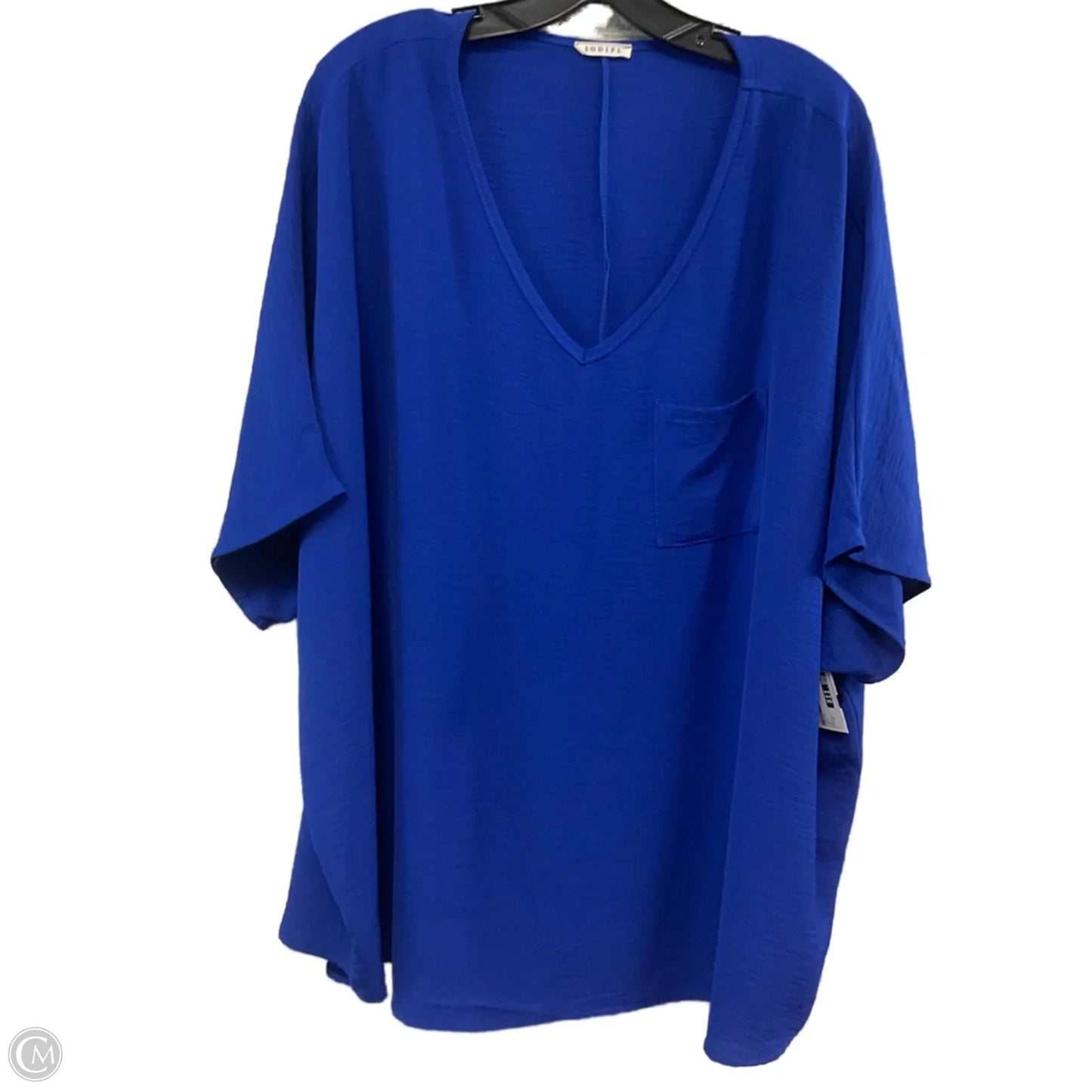 Top Short Sleeve By Jodifl In Blue, Size: 1x