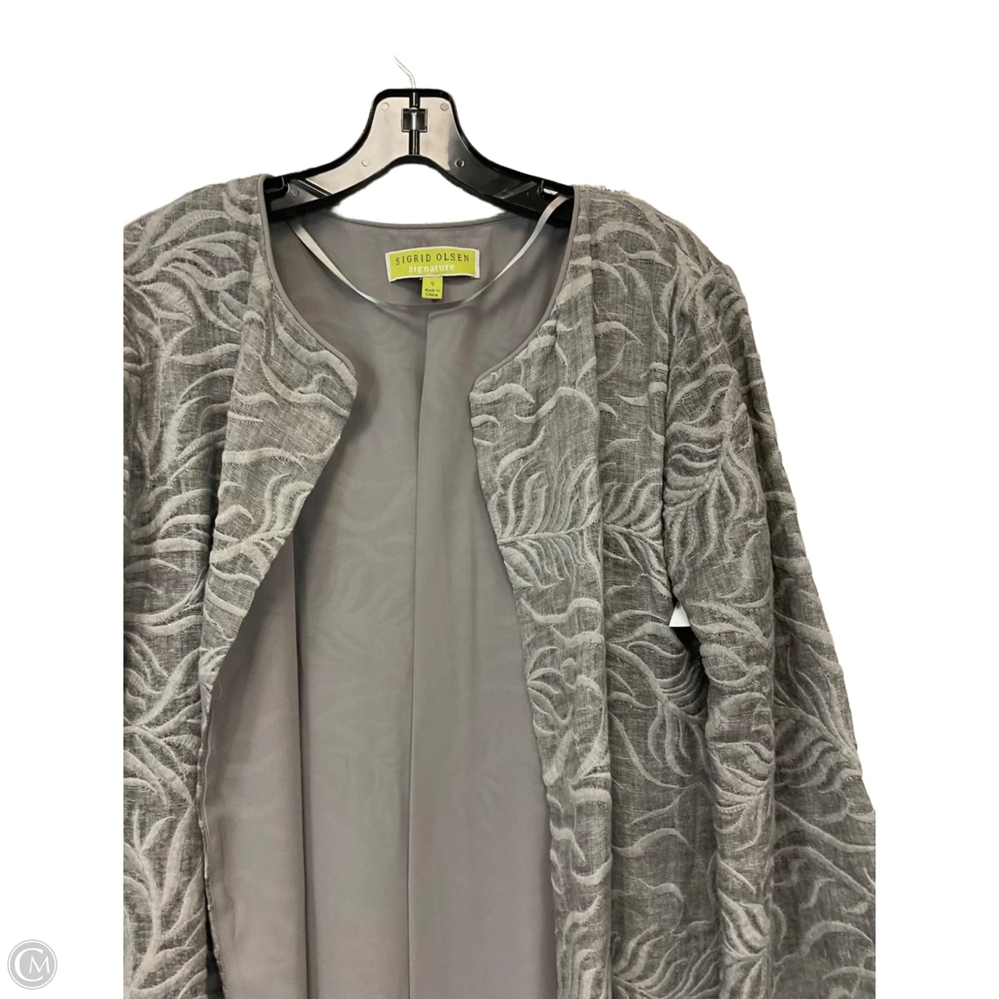 Jacket Other By Sigrid Olsen In Grey, Size: S