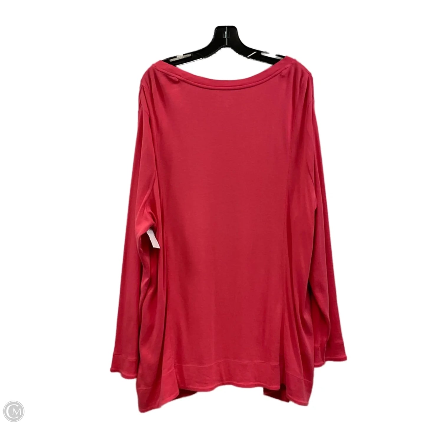 Top Long Sleeve By Chicos In Pink, Size: Xxl