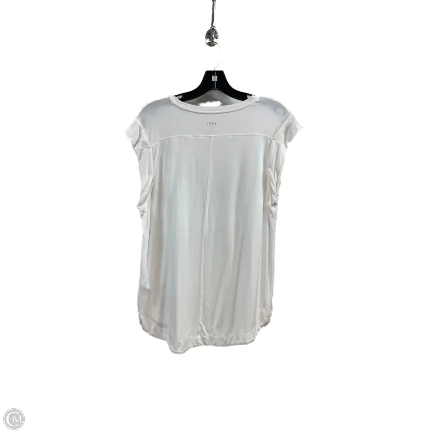 Top Short Sleeve Basic By Tavi In White, Size: M