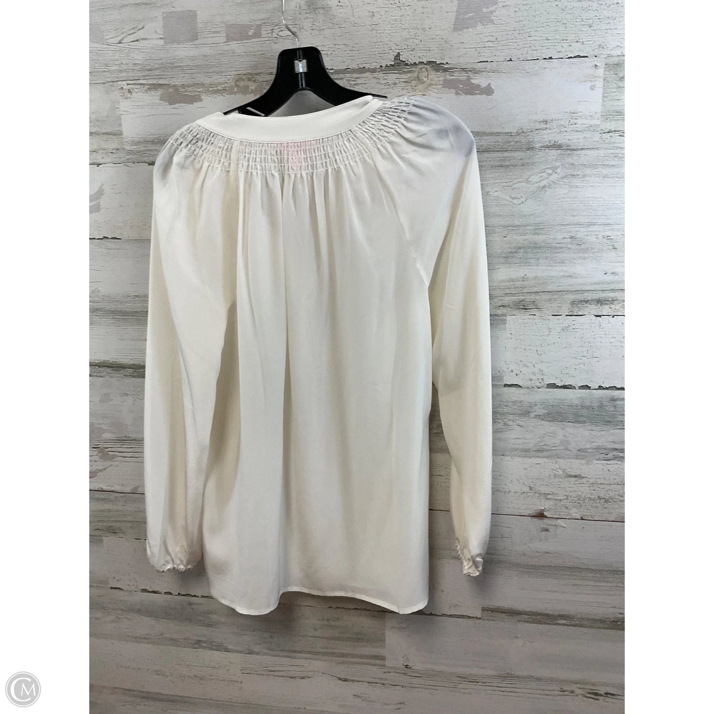 Blouse Long Sleeve By Lilly Pulitzer In Cream, Size: S
