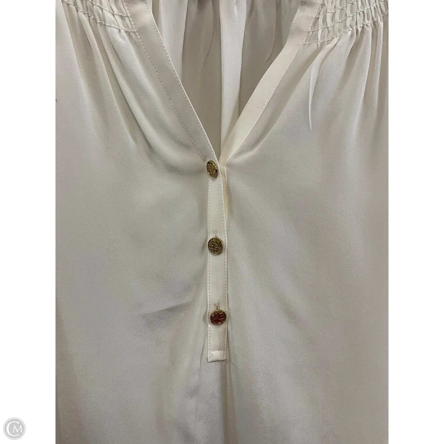 Blouse Long Sleeve By Lilly Pulitzer In Cream, Size: S