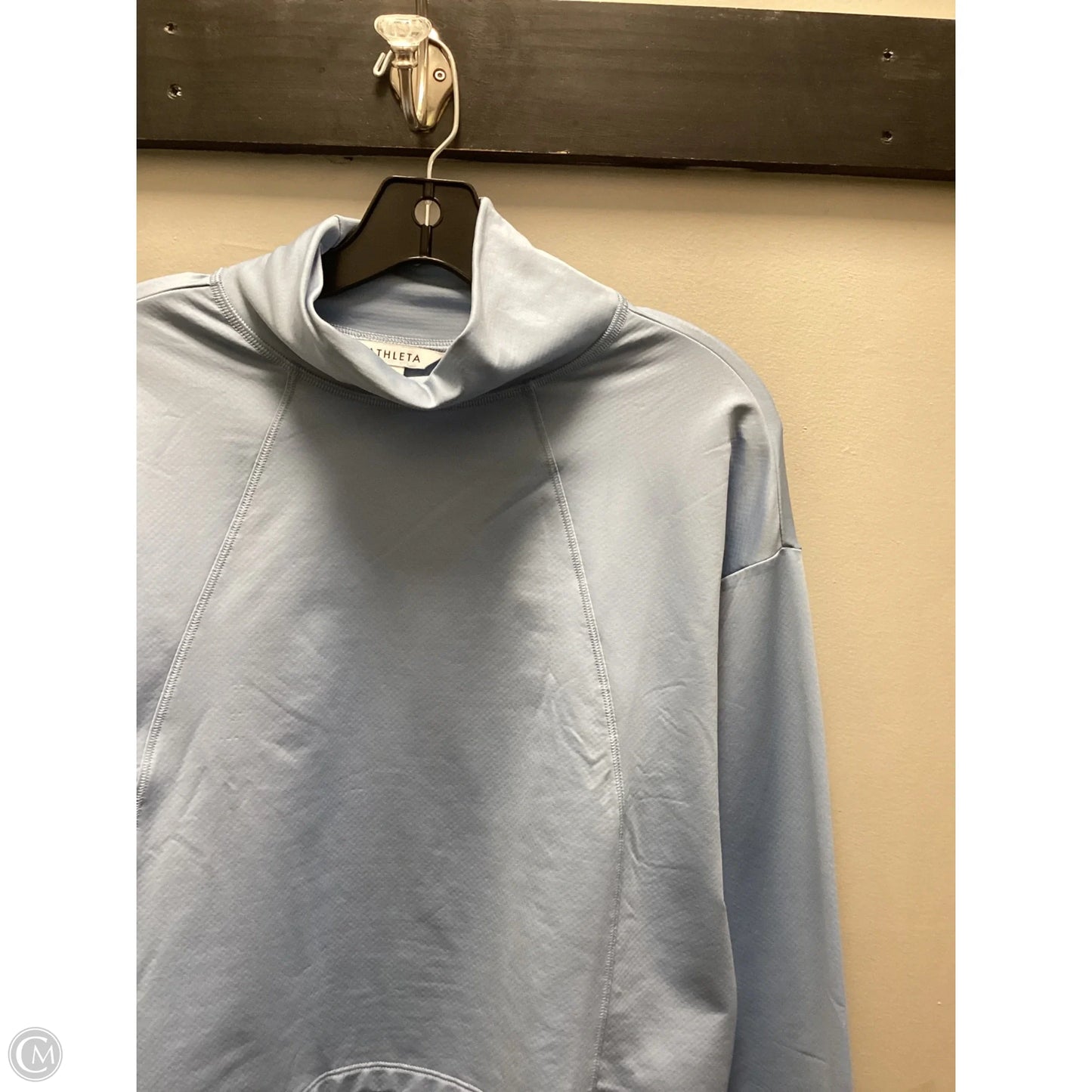 Athletic Top Long Sleeve Collar By Athleta In Blue, Size: S