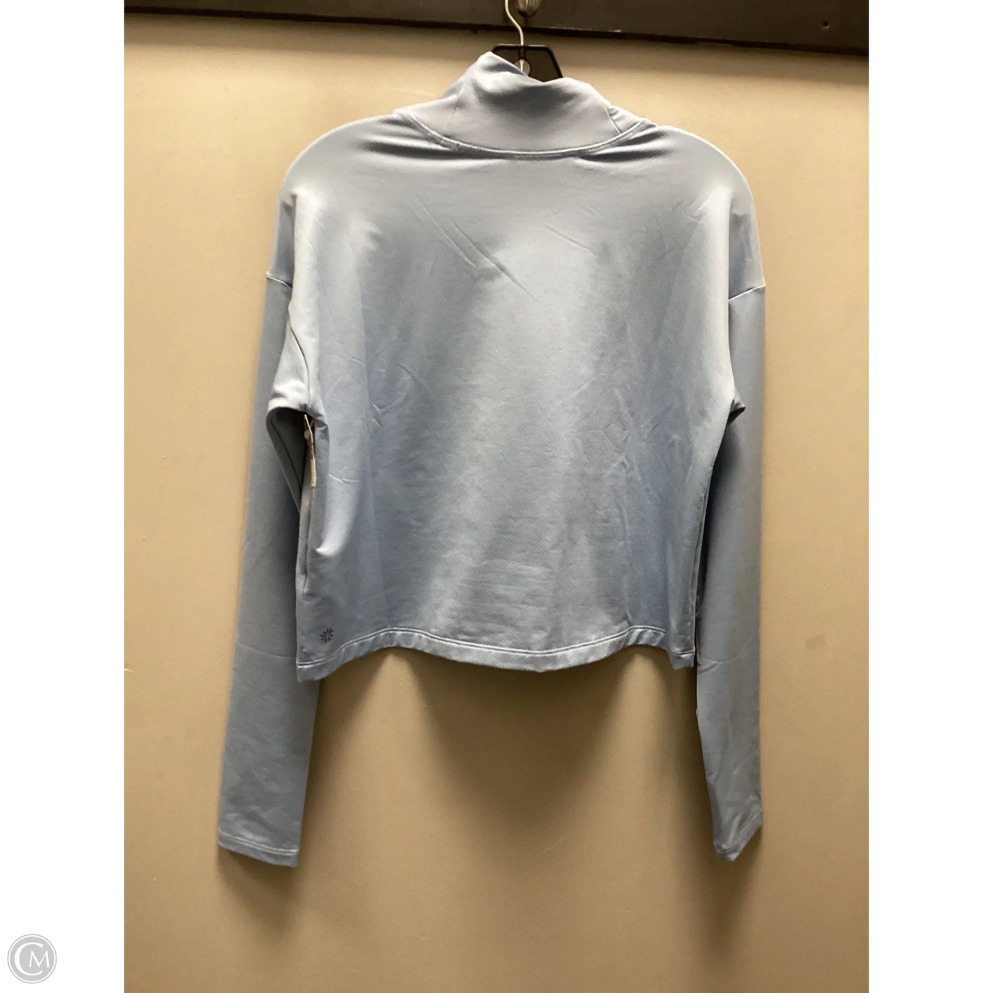 Athletic Top Long Sleeve Collar By Athleta In Blue, Size: S