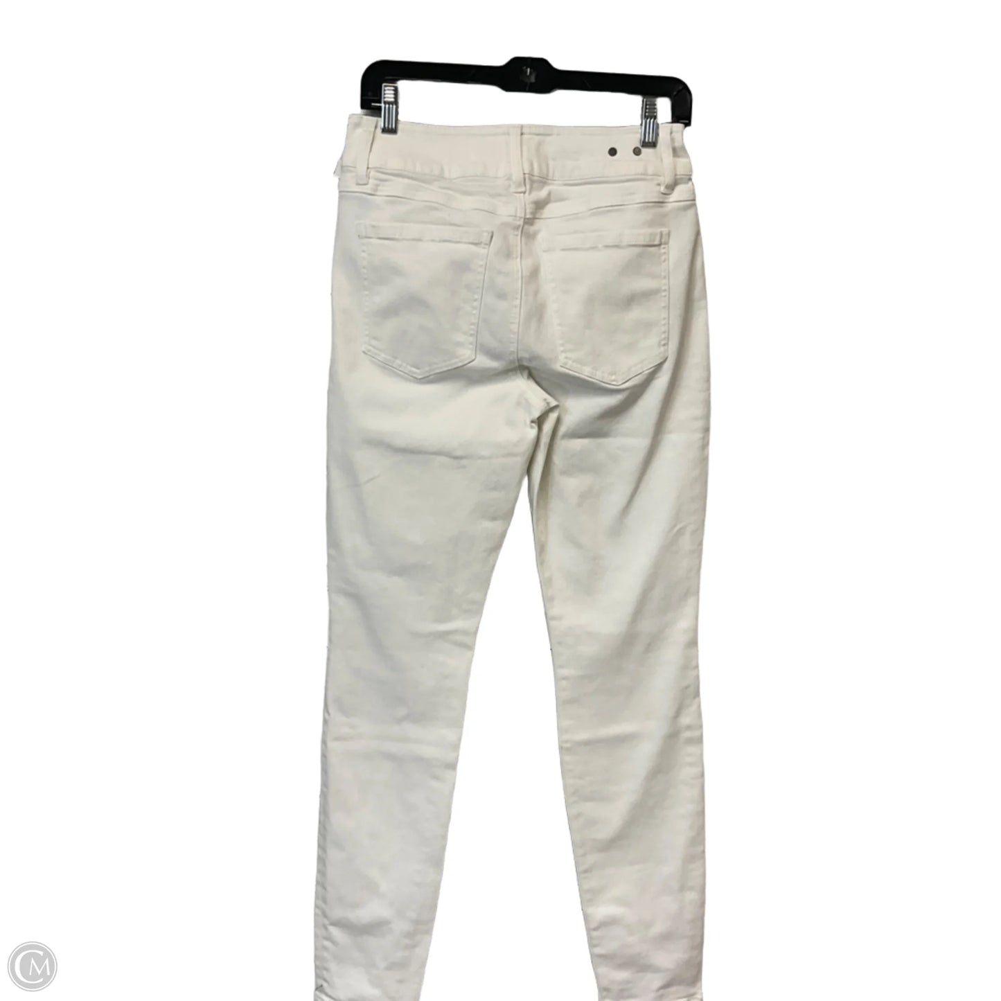 Jeans Skinny By Cabi In White Denim, Size: 6