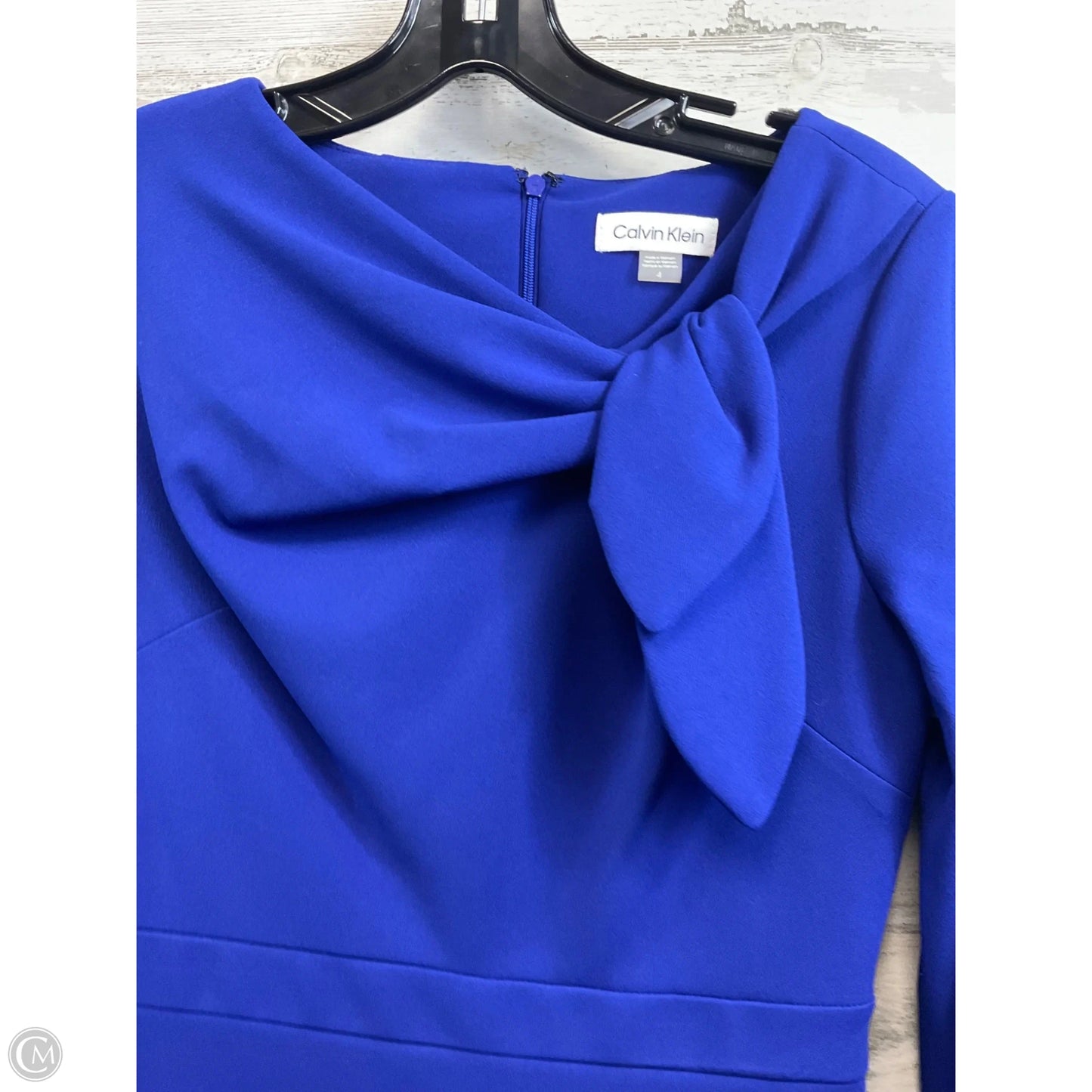Dress Work By Calvin Klein In Blue, Size: S