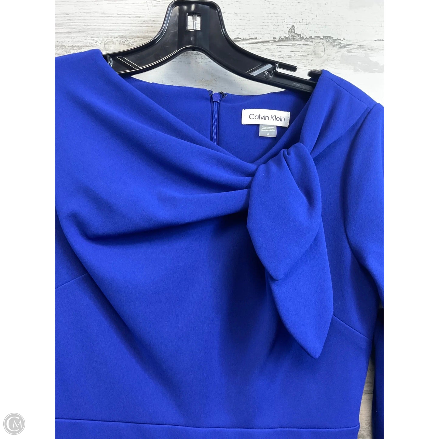 Dress Work By Calvin Klein In Blue, Size: S