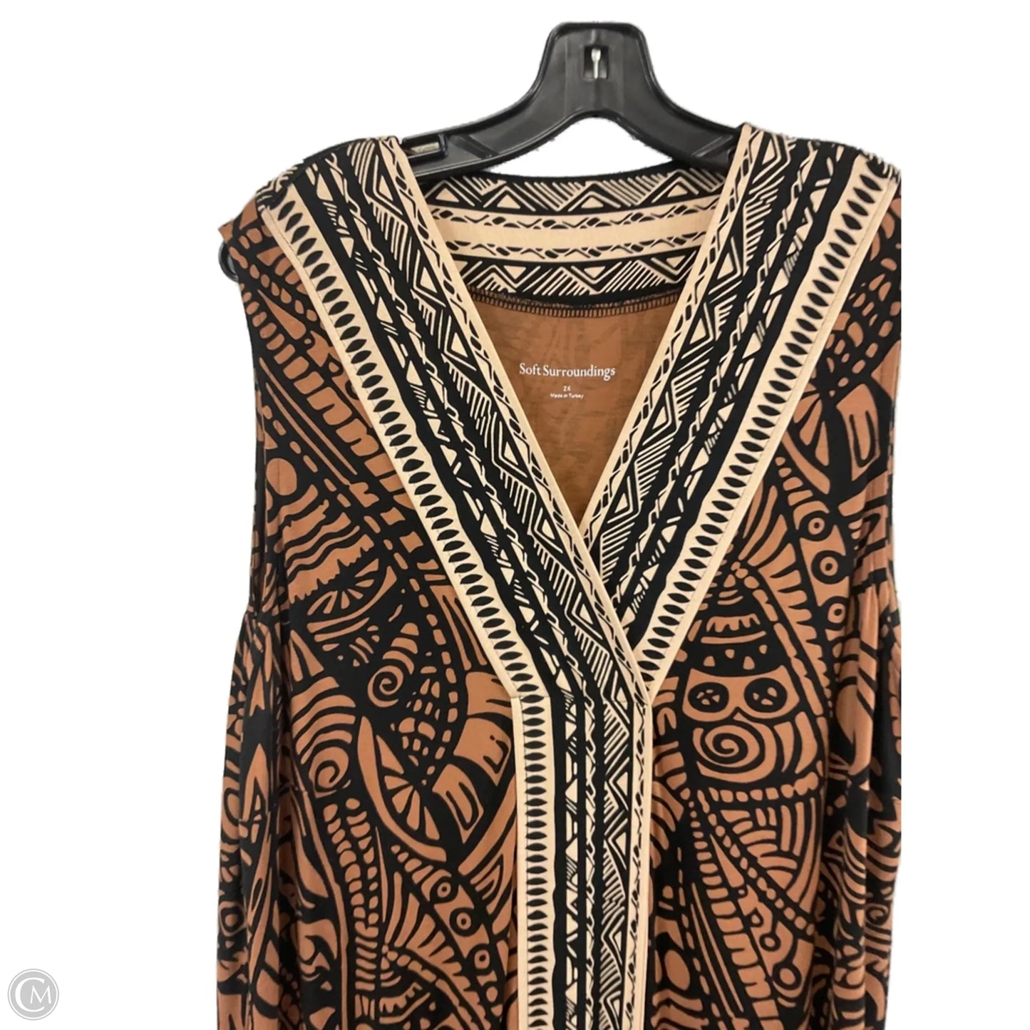 Dress Casual Maxi By Soft Surroundings In Brown, Size: 2x
