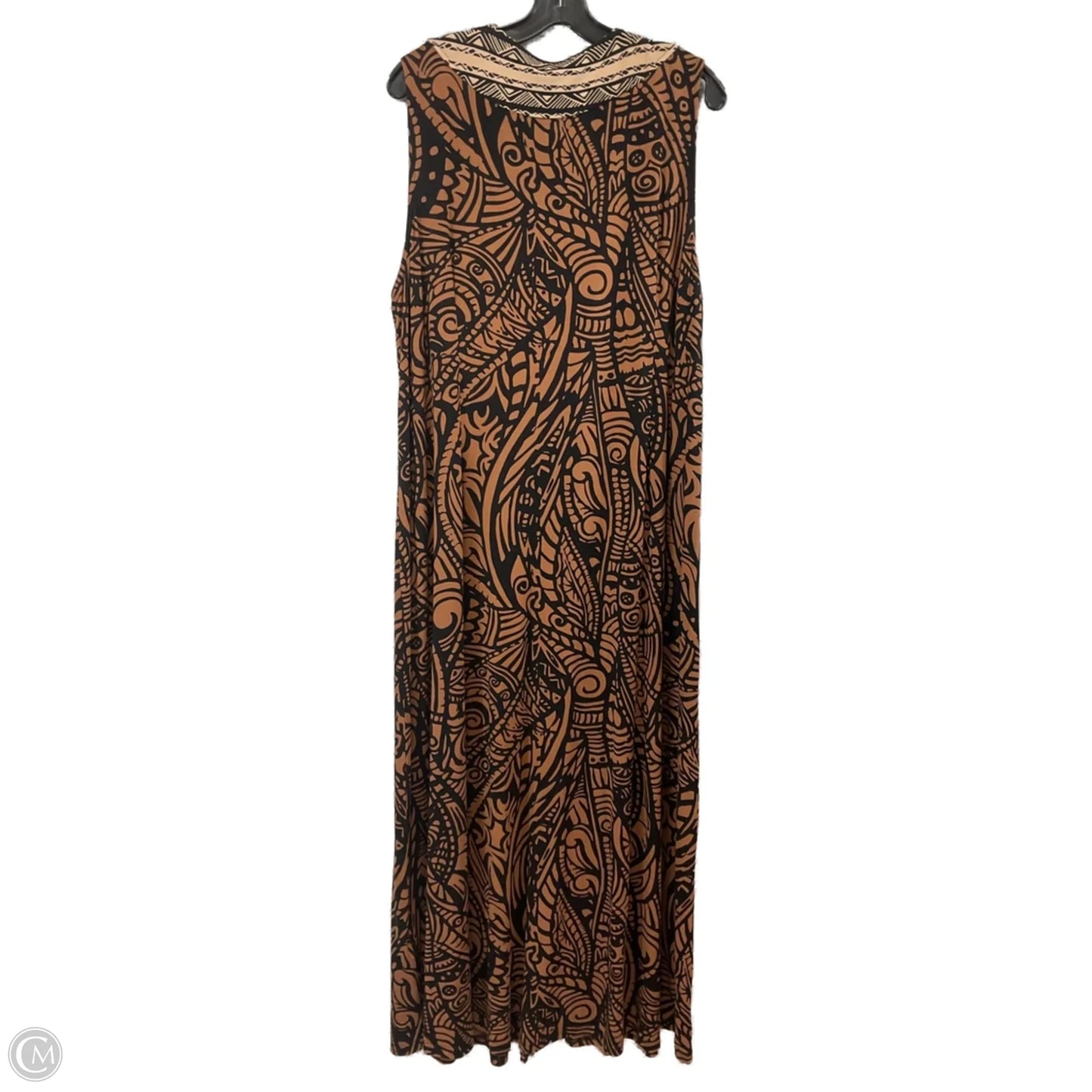 Dress Casual Maxi By Soft Surroundings In Brown, Size: 2x