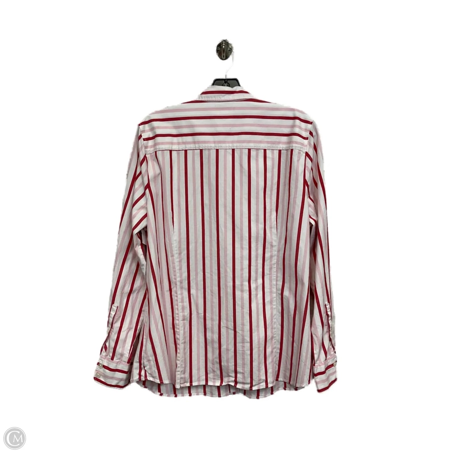 Blouse Long Sleeve By J. Crew In Pink & Red, Size: Xxl