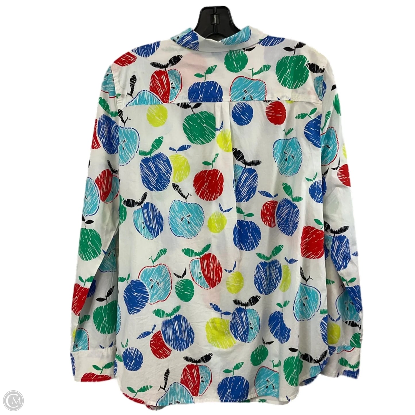 Blouse Long Sleeve By Talbots In White, Size: M