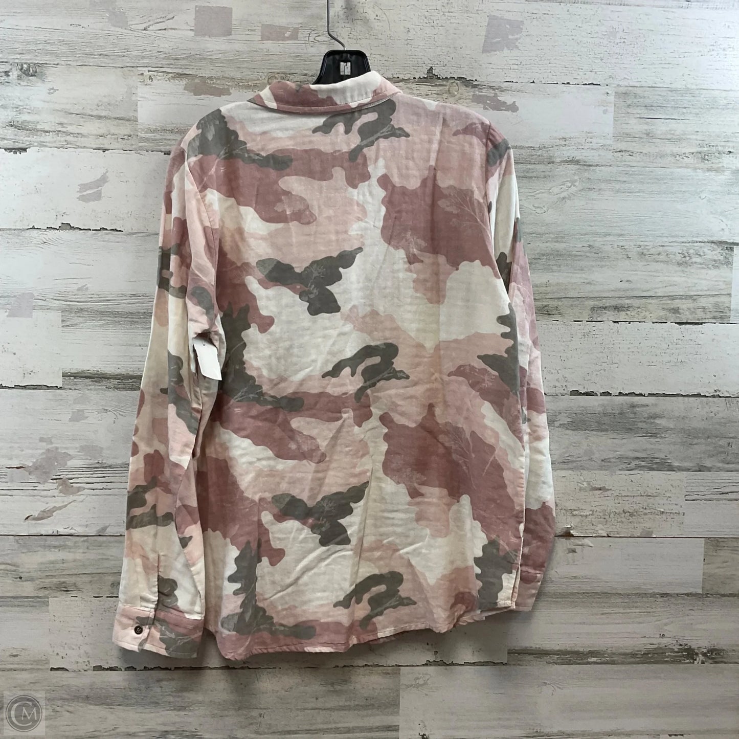 Blouse Long Sleeve By Mystree In Pink, Size: L