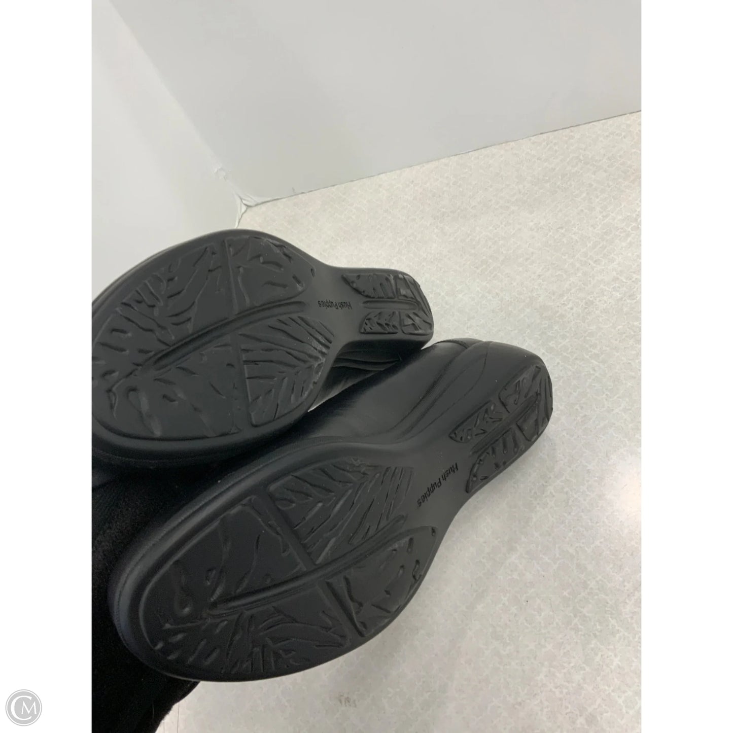 Shoes Heels Wedge By Hush Puppies In Black, Size: 11