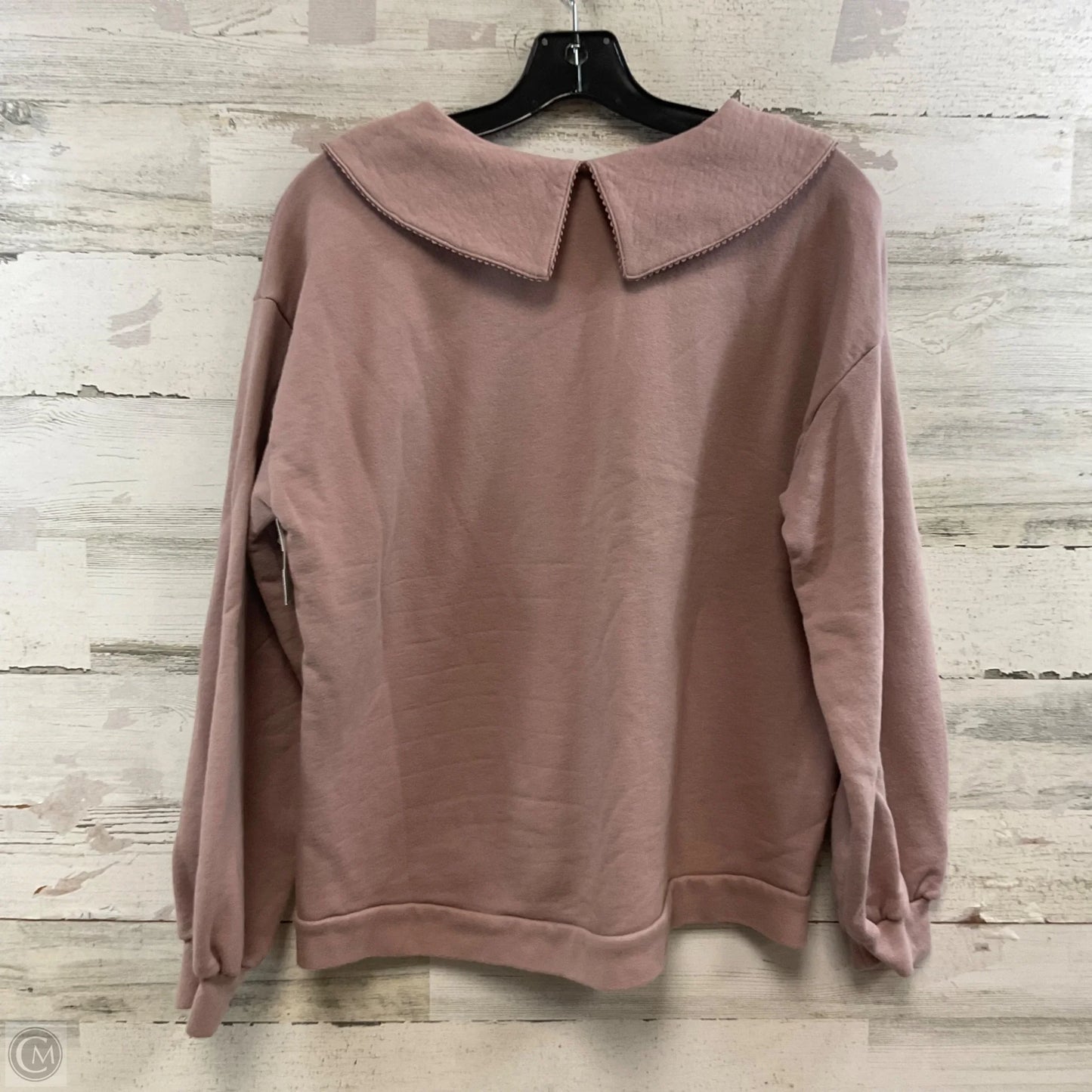 Sweatshirt Collar By Madewell In Purple, Size: S