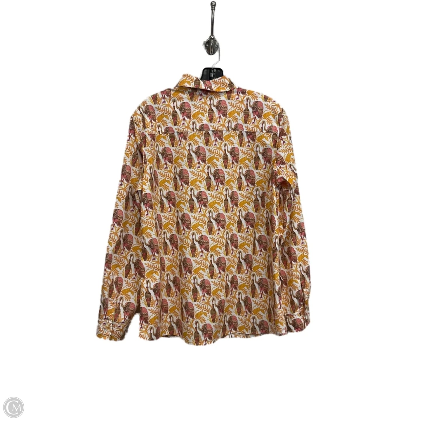 Blouse Long Sleeve By J Mclaughlin In Yellow, Size: L