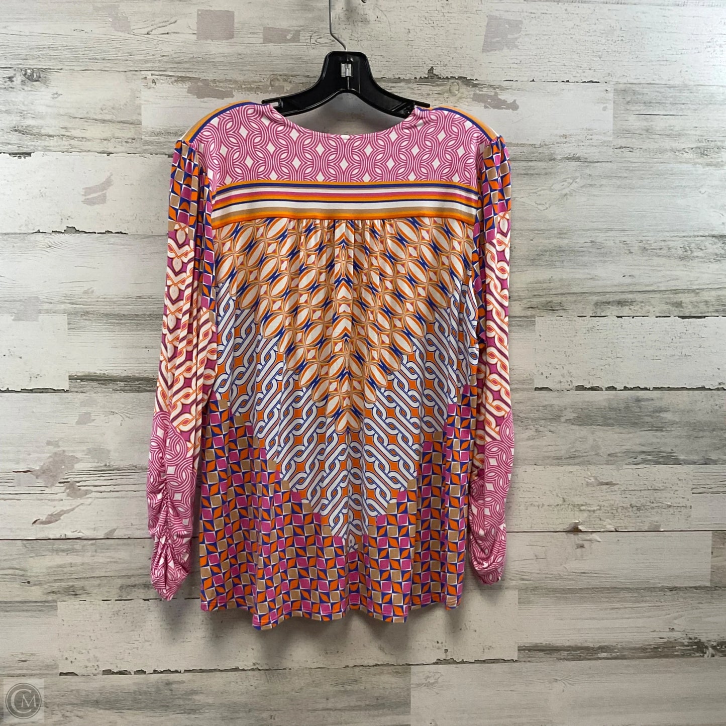 Top Long Sleeve By Hale Bob In Orange, Size: L