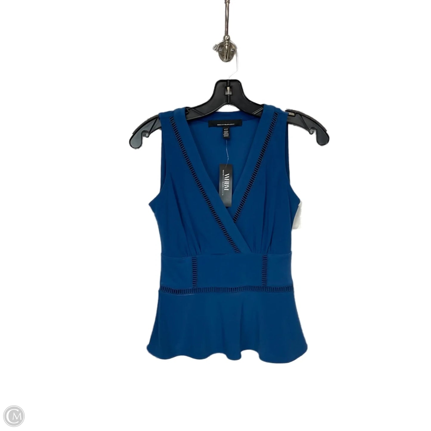 Top Sleeveless By White House Black Market In Blue, Size: Xxs