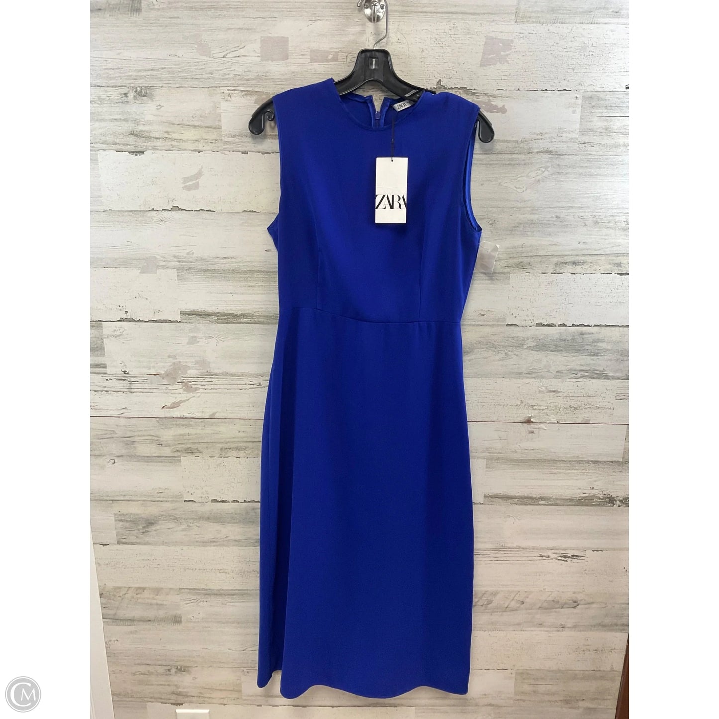Dress Work By Zara In Blue, Size: M