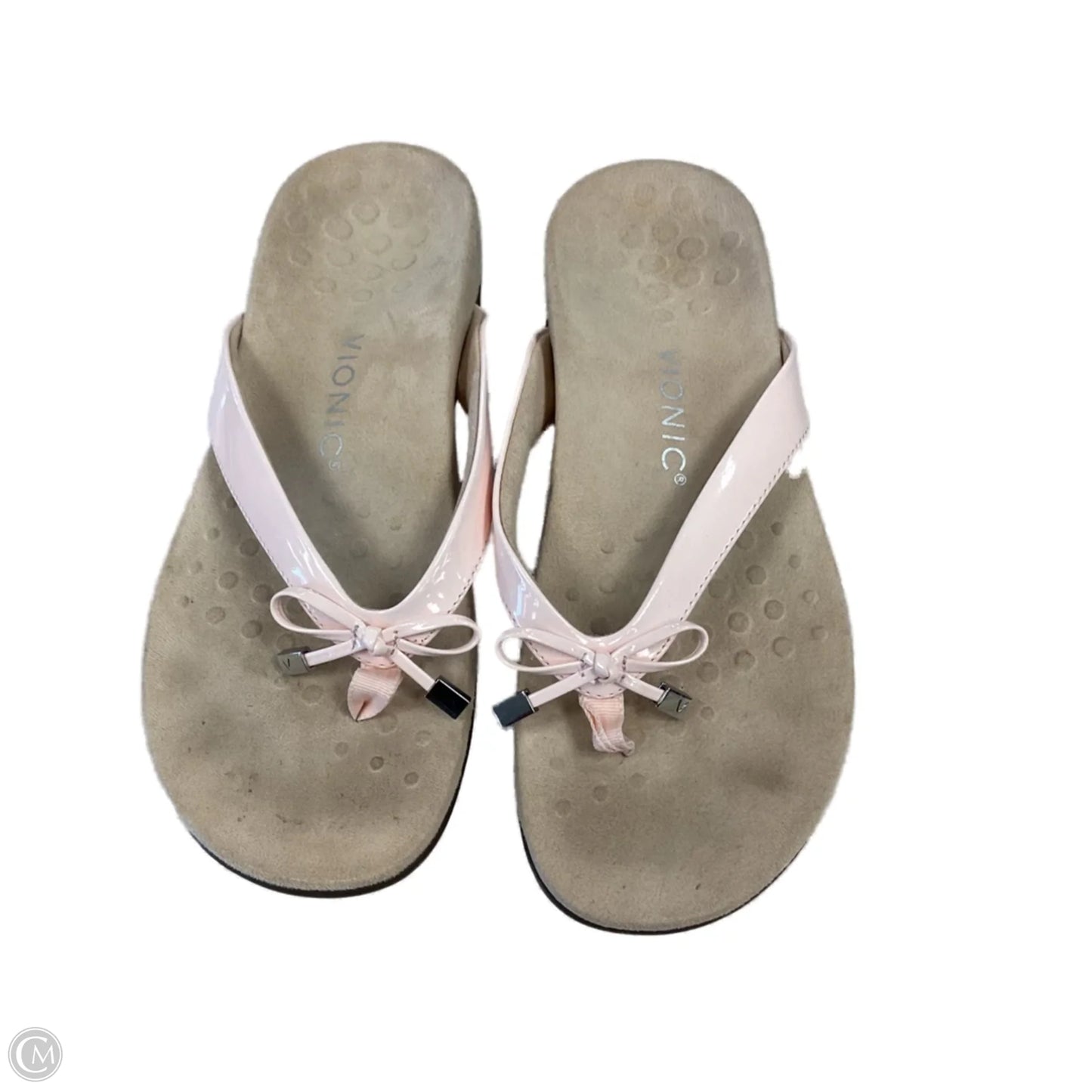 Sandals Flip Flops By Vionic In Pink, Size: 8