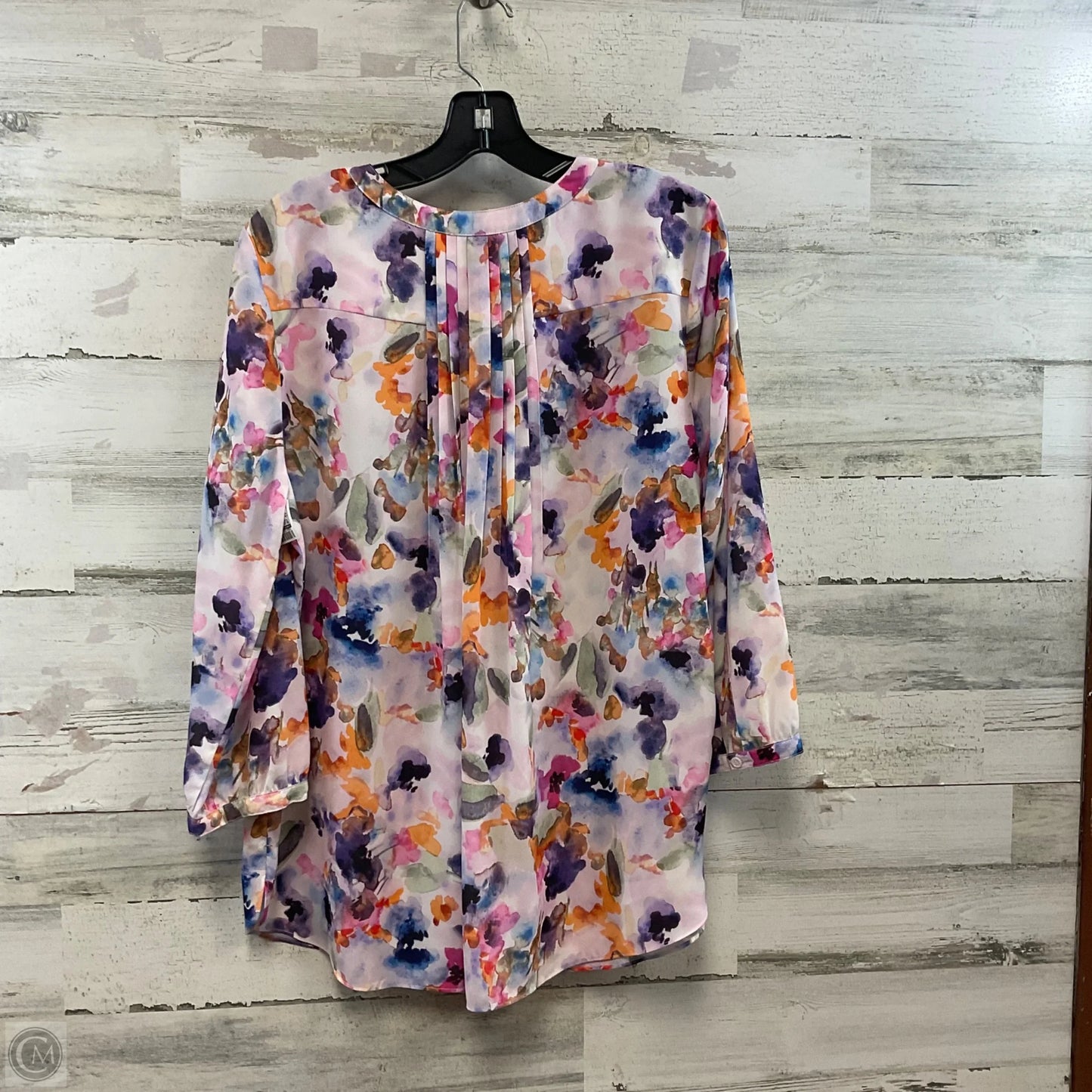 Blouse 3/4 Sleeve By Not Your Daughters Jeans In Purple, Size: L