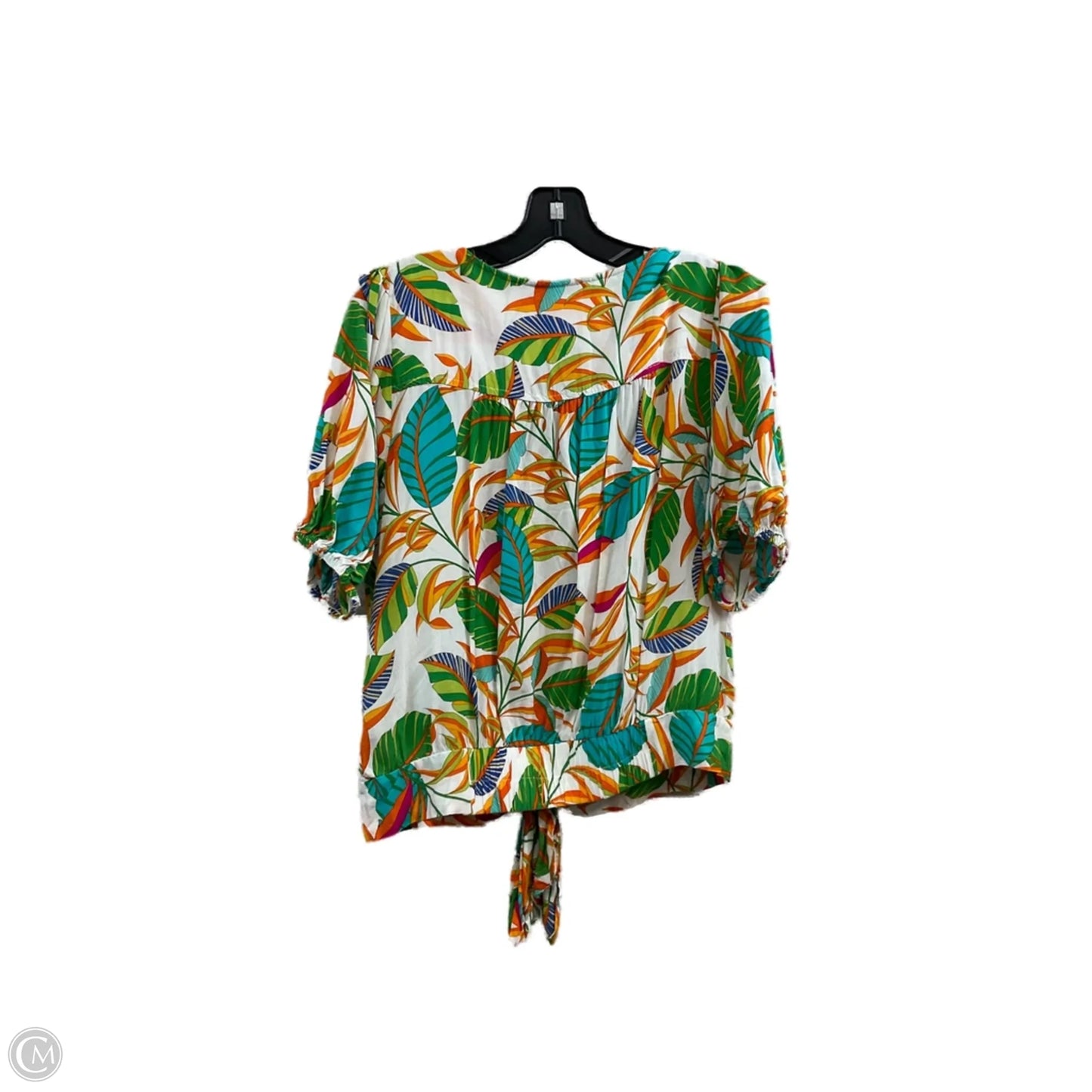 Blouse Short Sleeve By Rose And Olive In White, Size: M