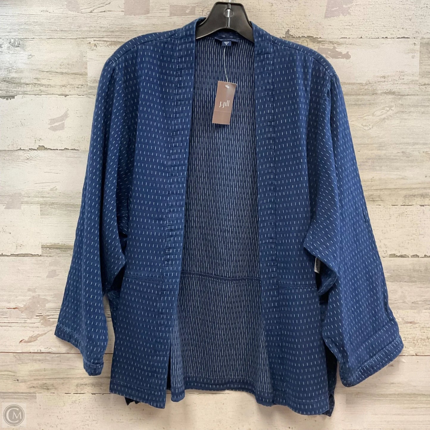Cardigan By Pure Jill In Blue, Size: M