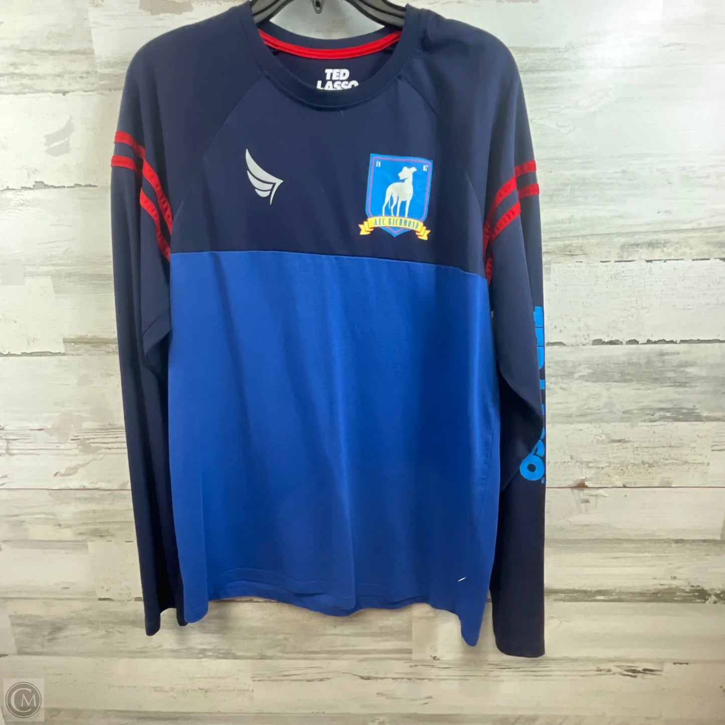 Top Long Sleeve Basic By Cme In Blue, Size: M