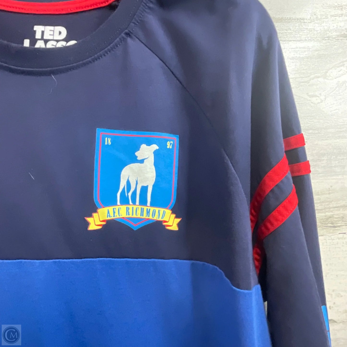 Top Long Sleeve Basic By Cme In Blue, Size: M