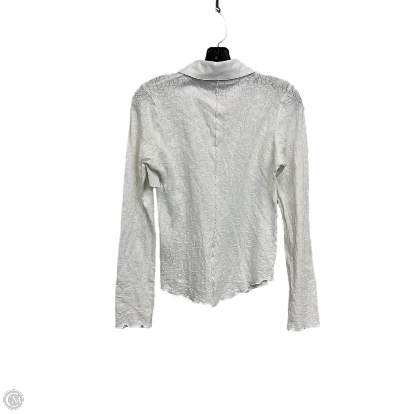Top Long Sleeve By Rag And Bone In White, Size: S