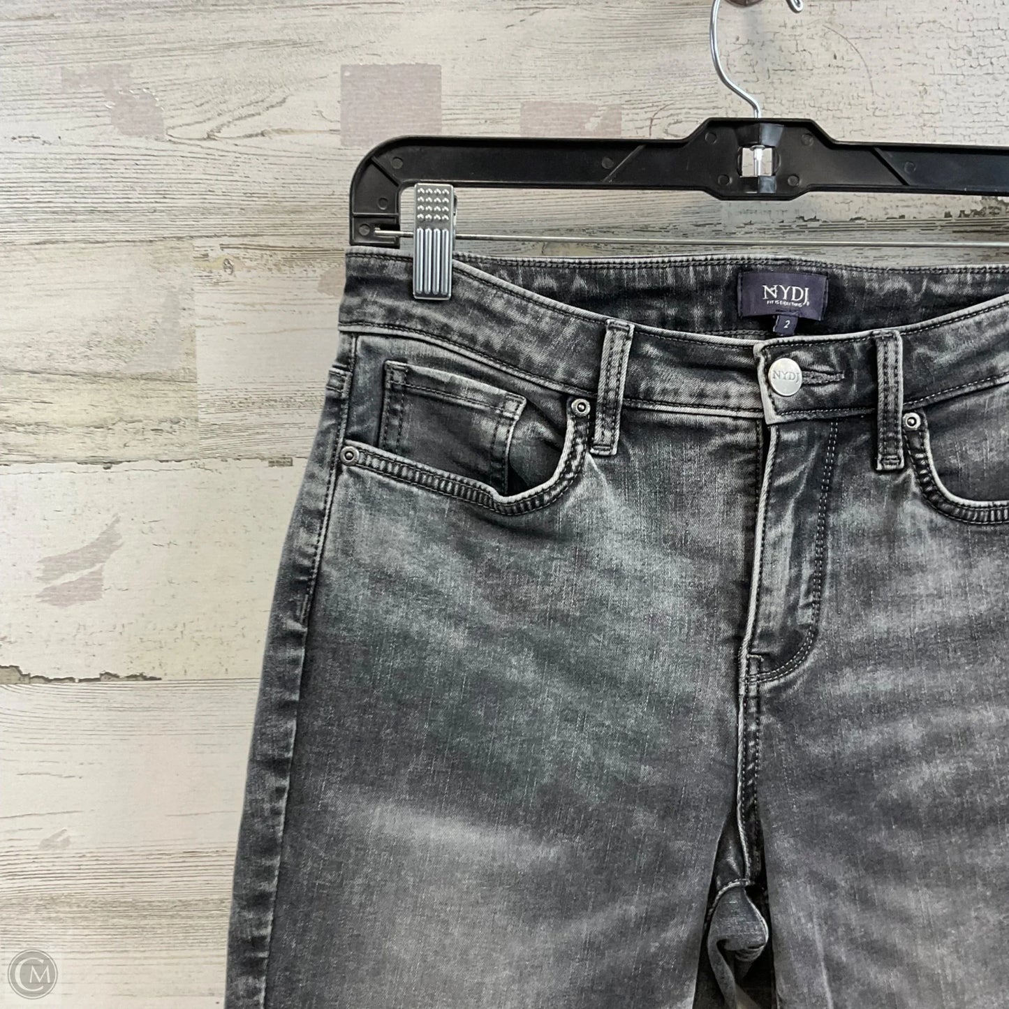 Jeans Cropped By Not Your Daughters Jeans In Grey Denim, Size: 2