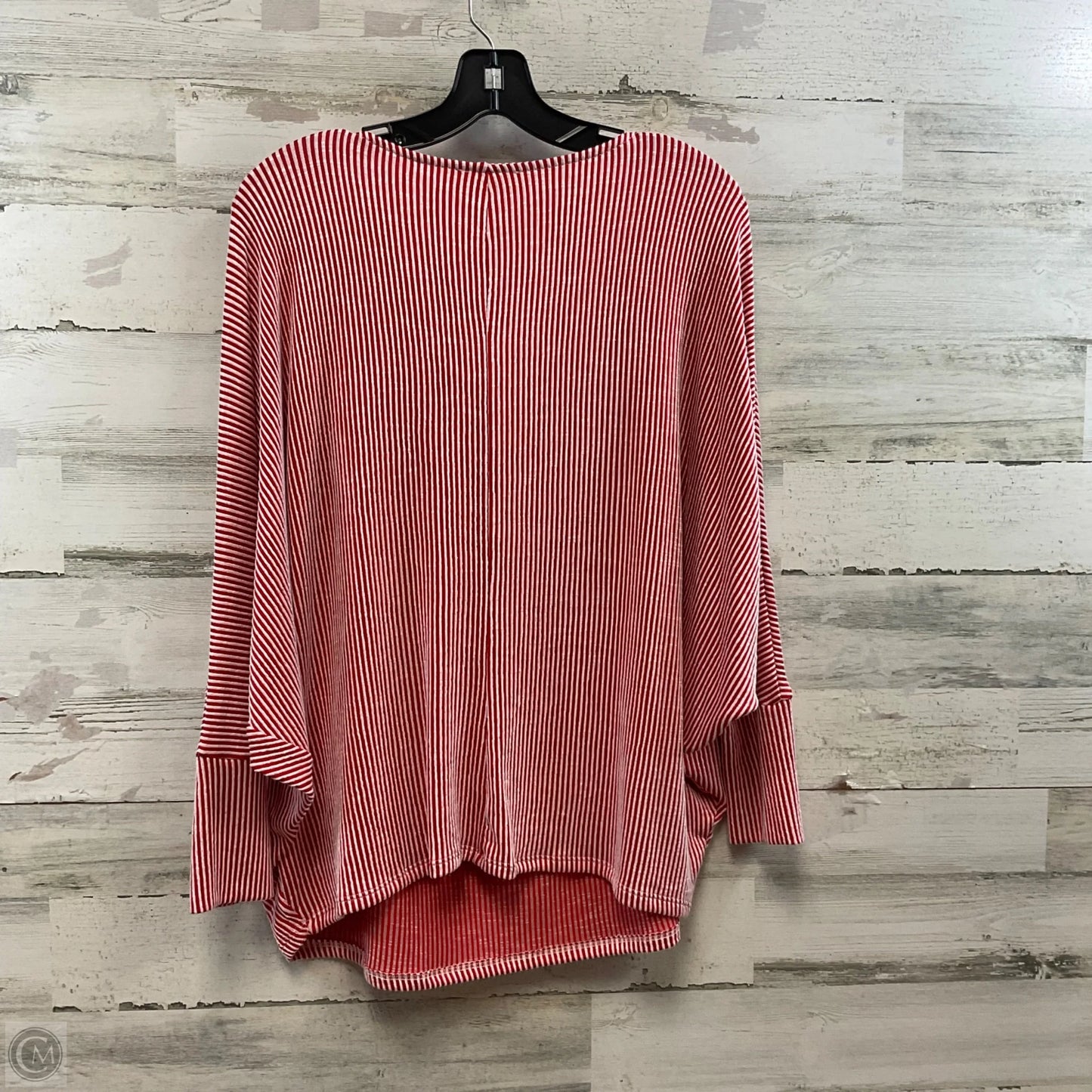 Top Long Sleeve By Zenana Outfitters In Red, Size: L
