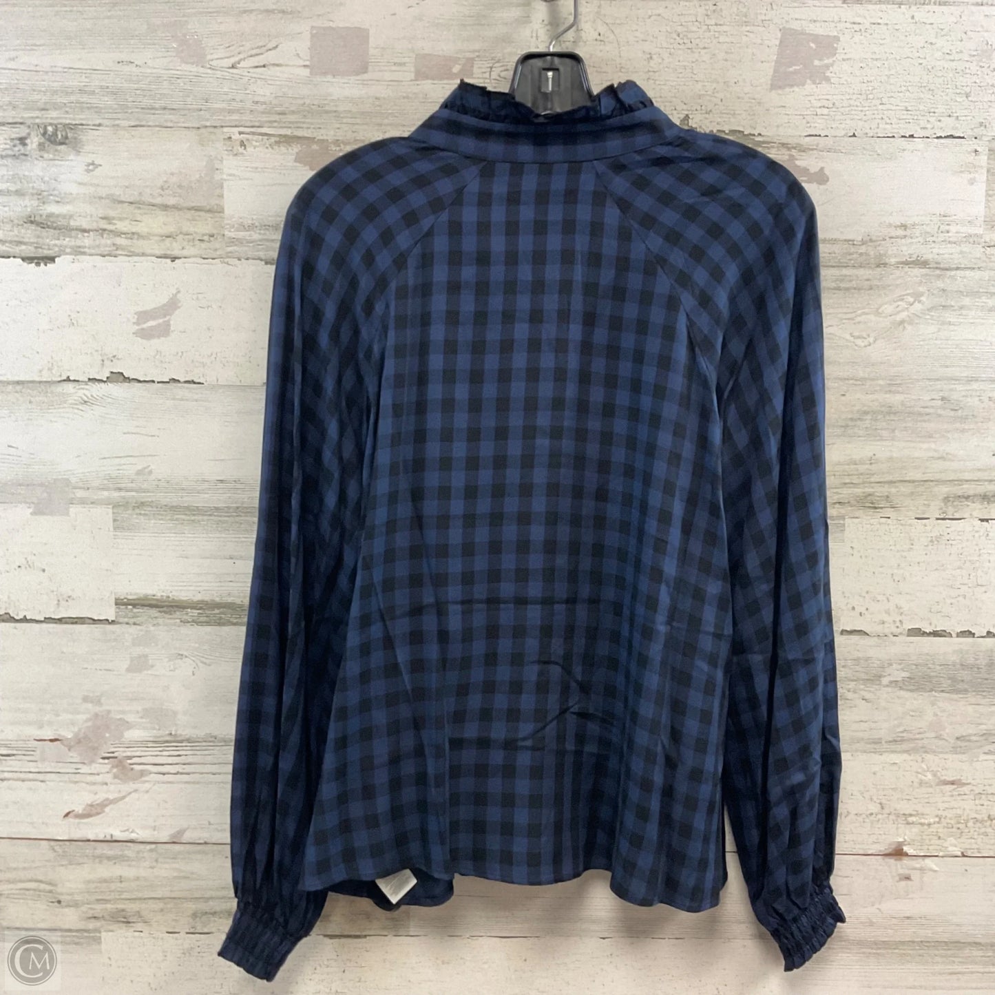 Blouse Long Sleeve By Cabi In Blue, Size: S