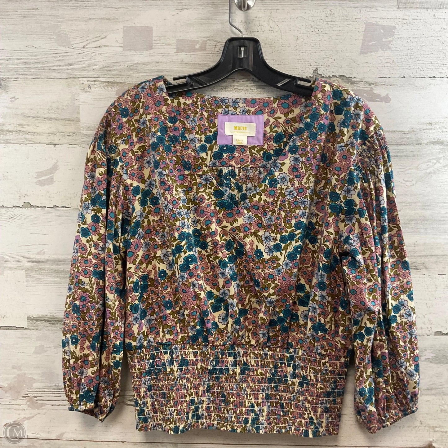 Blouse Long Sleeve By Maeve In Brown, Size: S