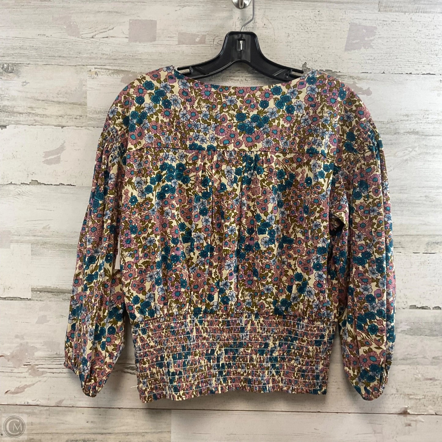 Blouse Long Sleeve By Maeve In Brown, Size: S
