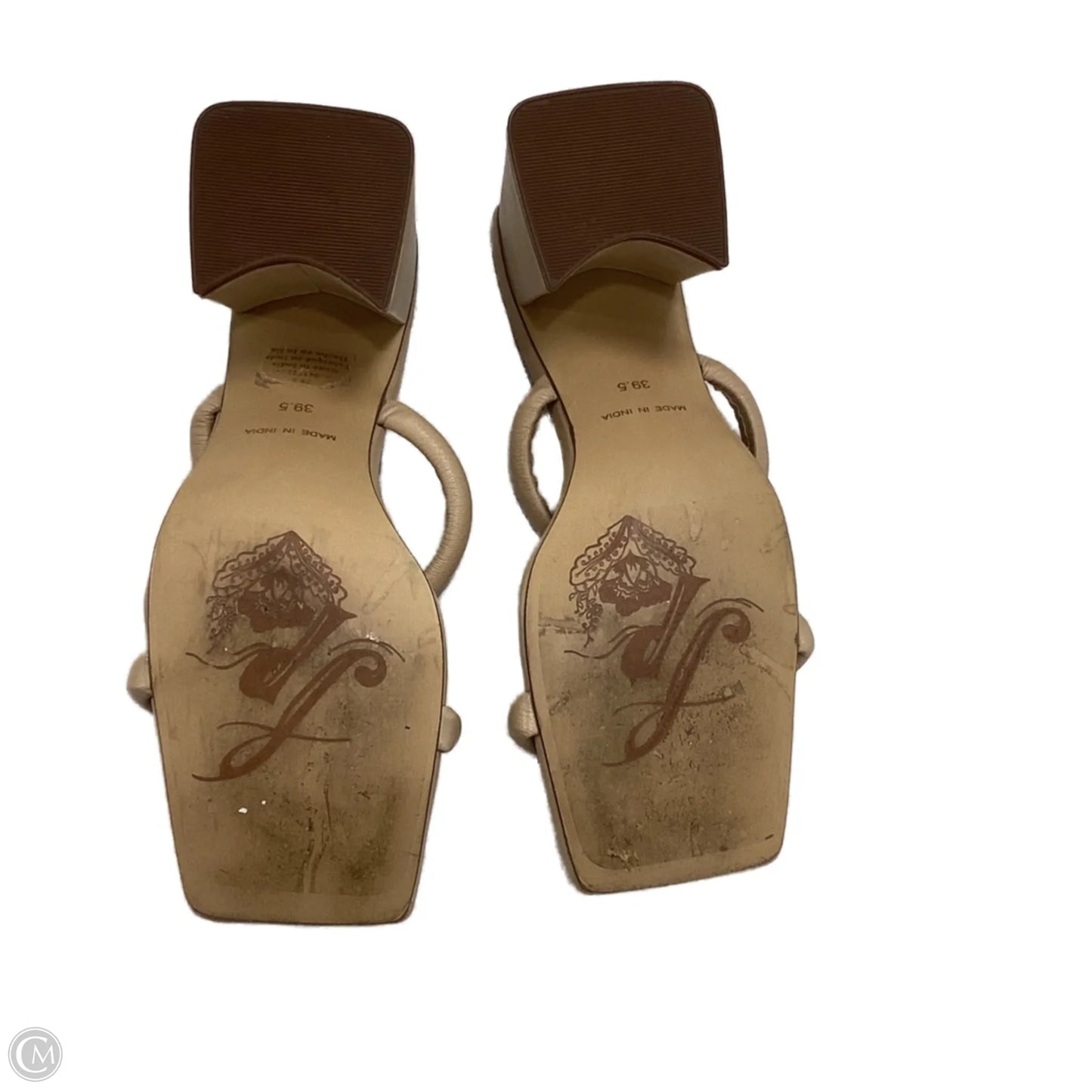 Sandals Heels Block By Free People In Brown, Size: 9.5