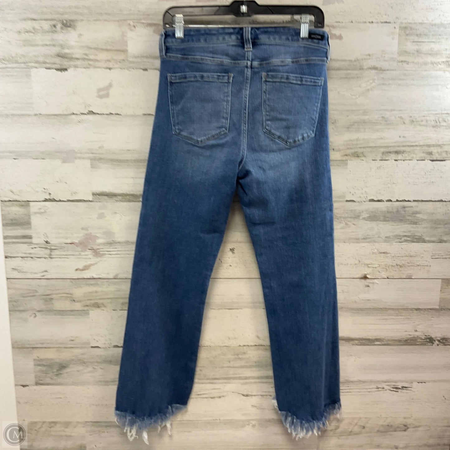 Jeans Cropped By Liverpool In Blue Denim, Size: 8